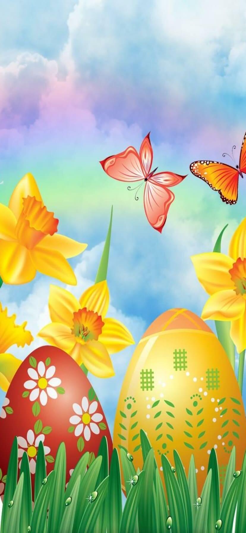 Cute Easter Wallpaper for iPhone 13 Easter background (15)
