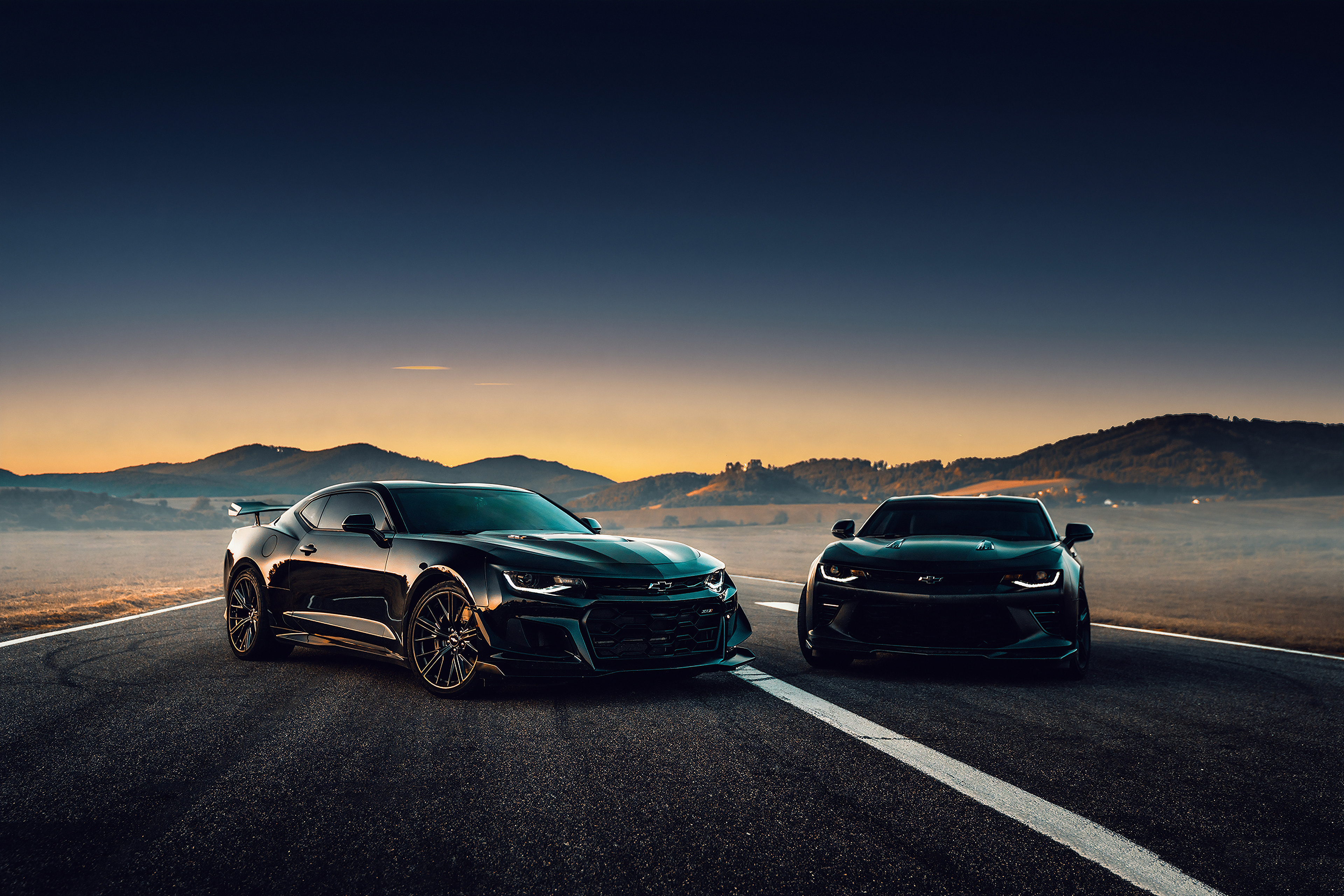 Black Camaro On Road Side, HD Cars, 4k Wallpaper, Image, Background, Photo and Picture