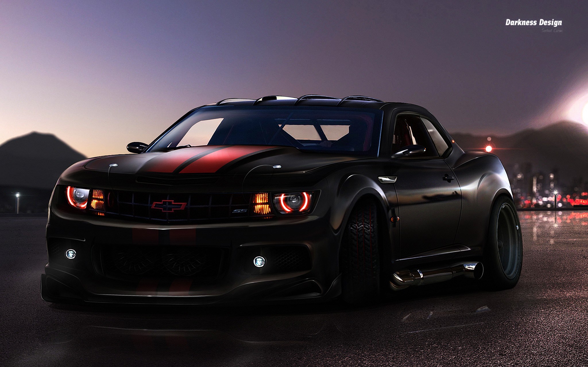 dark, Cars, Tuning, Chevrolet, Camaro Wallpaper HD / Desktop and Mobile Background