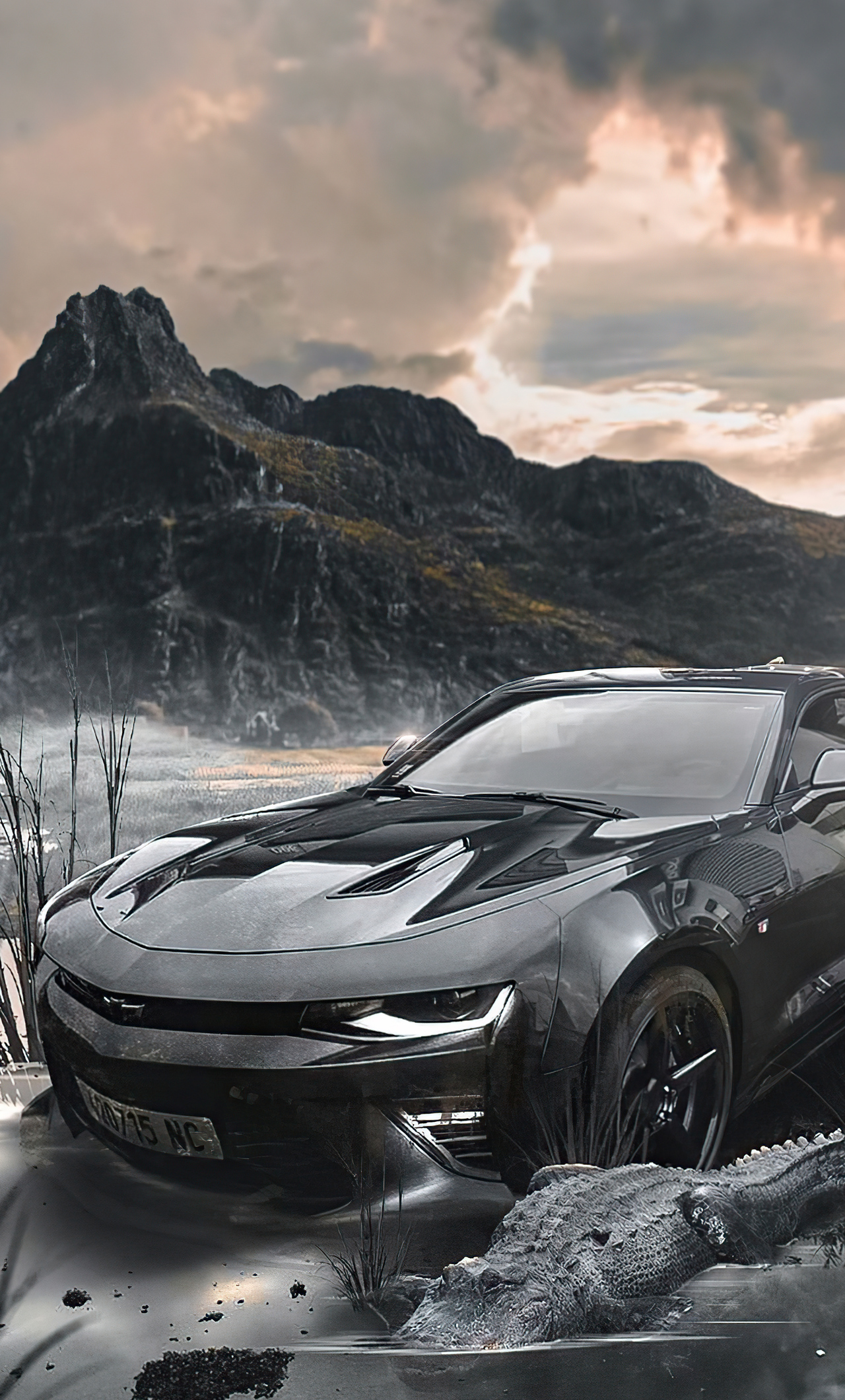 Chevy Camaro Black 4k iPhone HD 4k Wallpaper, Image, Background, Photo and Picture