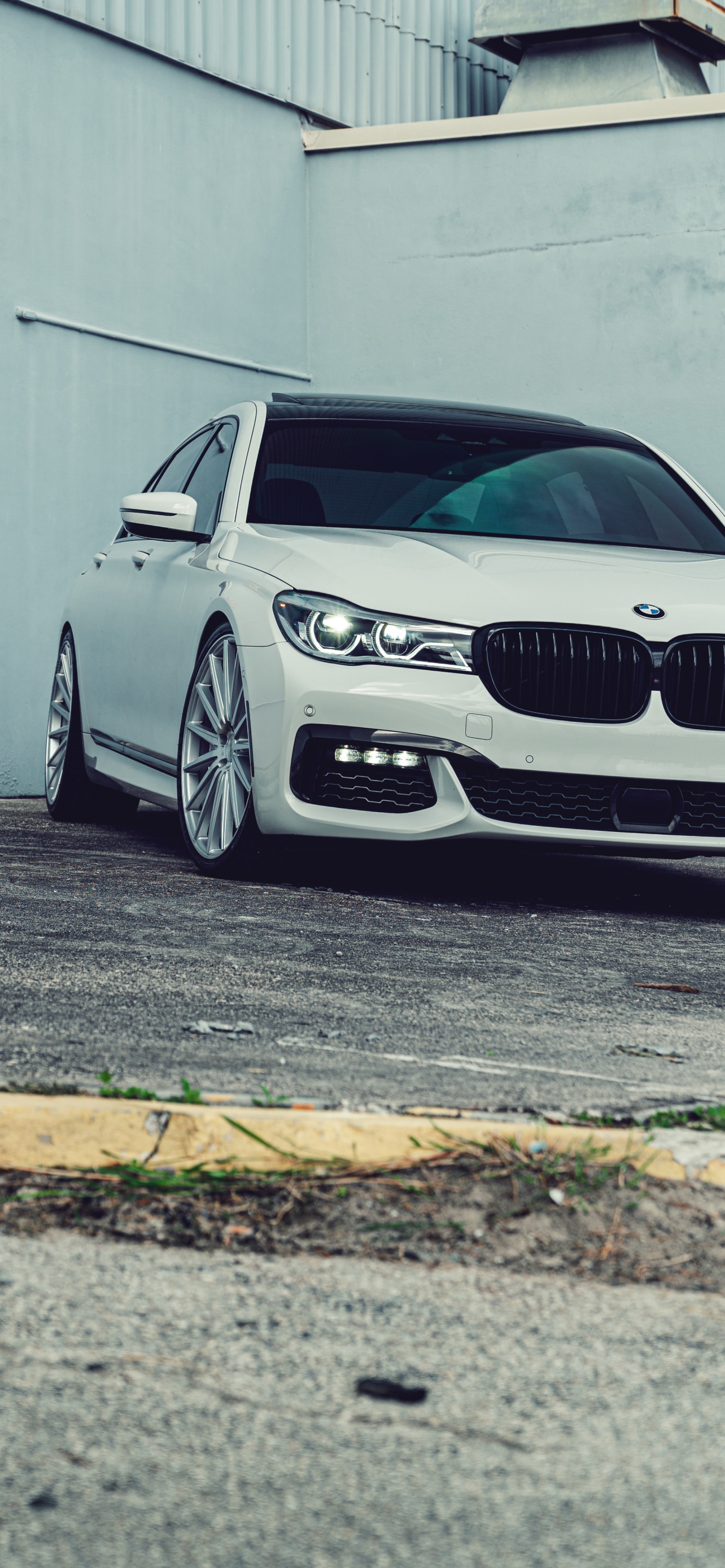 BMW 7 Series Wallpaper 4K, White cars, 5K, Cars