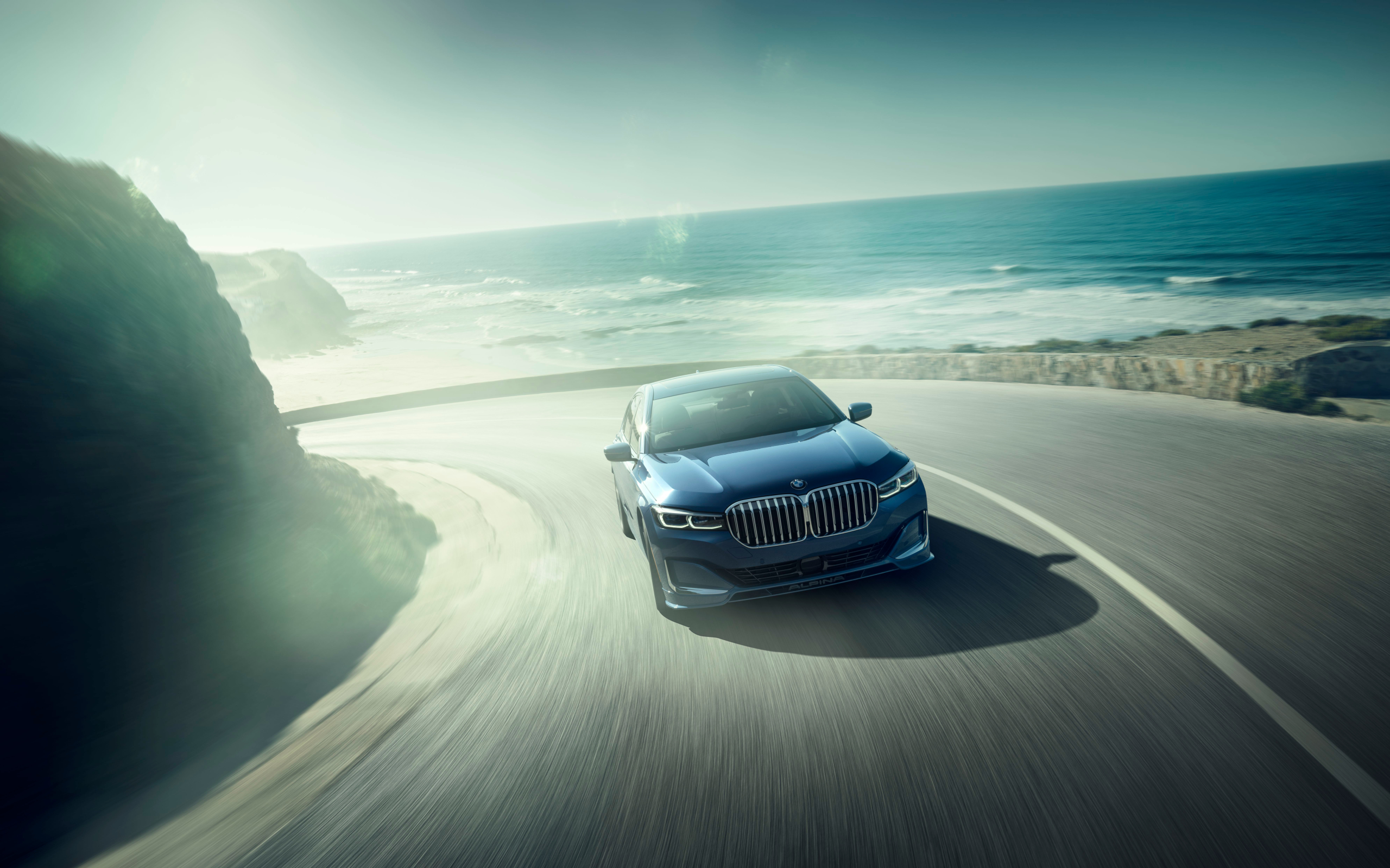 BMW, BMW 7 Series, Blue Car, Luxury Car, Vehicle Wallpaper & Background Image