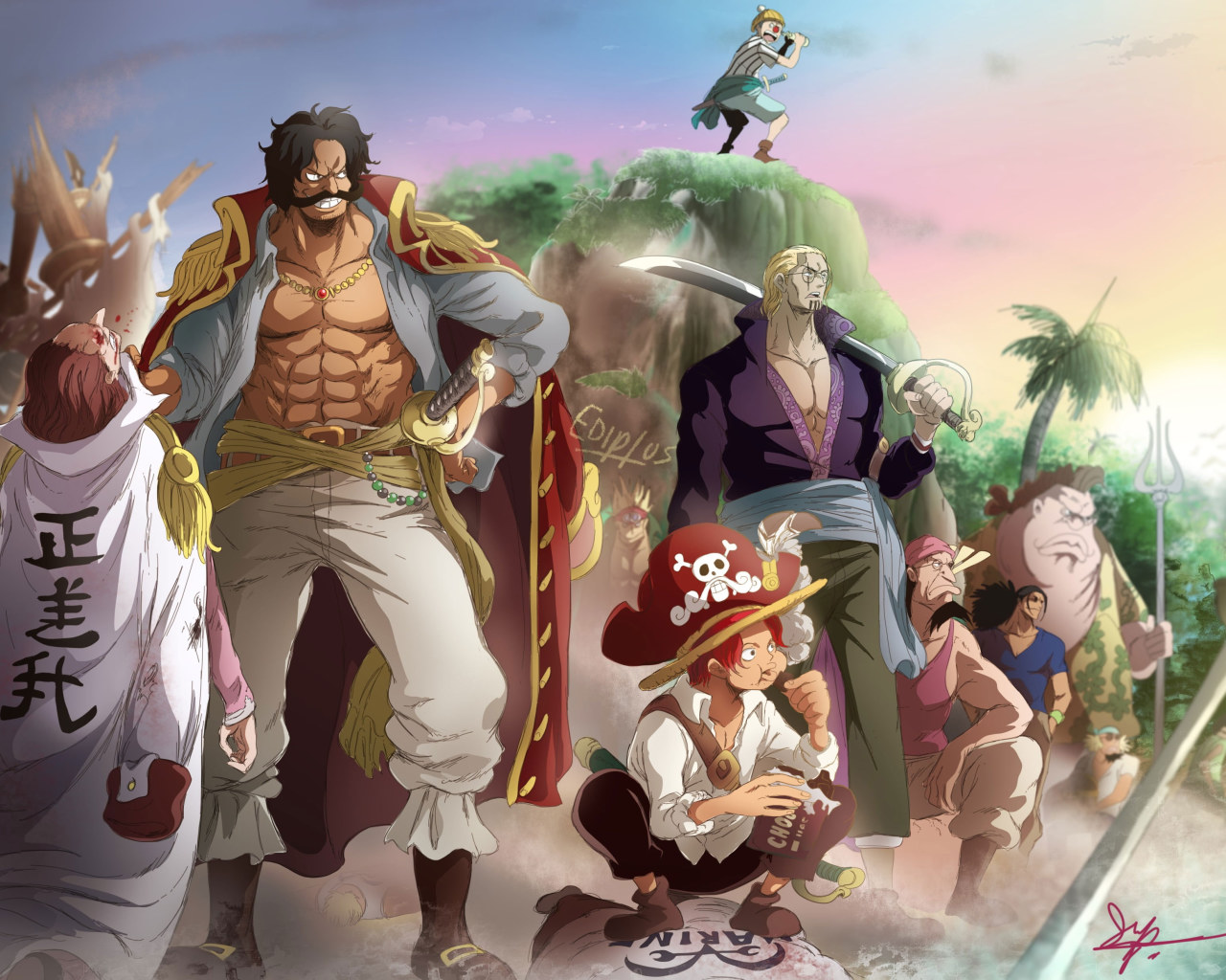 One Piece Wallpaper, Buggy (One Piece), Crocus (One Piece), Gol D. Roger • Wallpaper For You