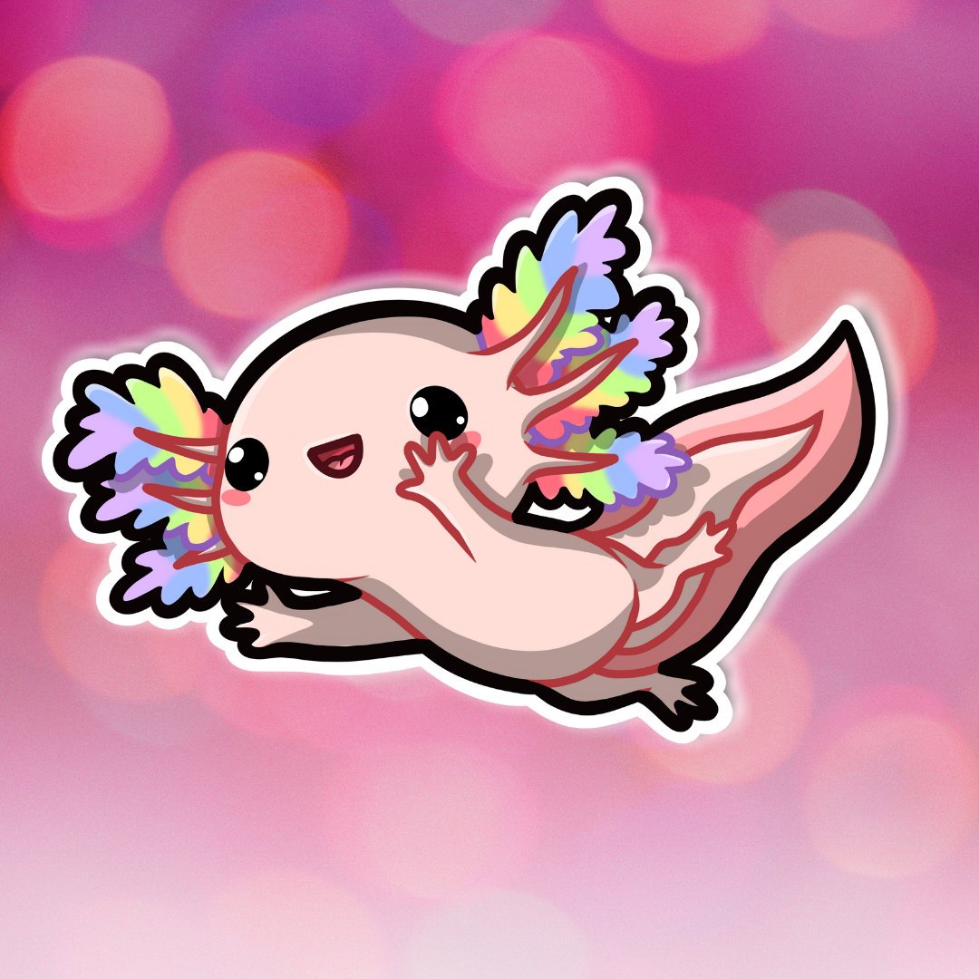 Rainbow Axolotl Wallpapers - Wallpaper Cave