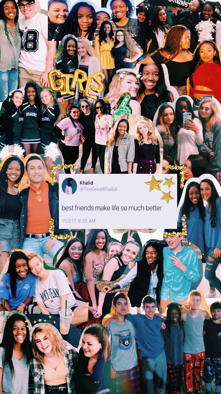 BFF Collage Wallpapers Wallpaper Cave