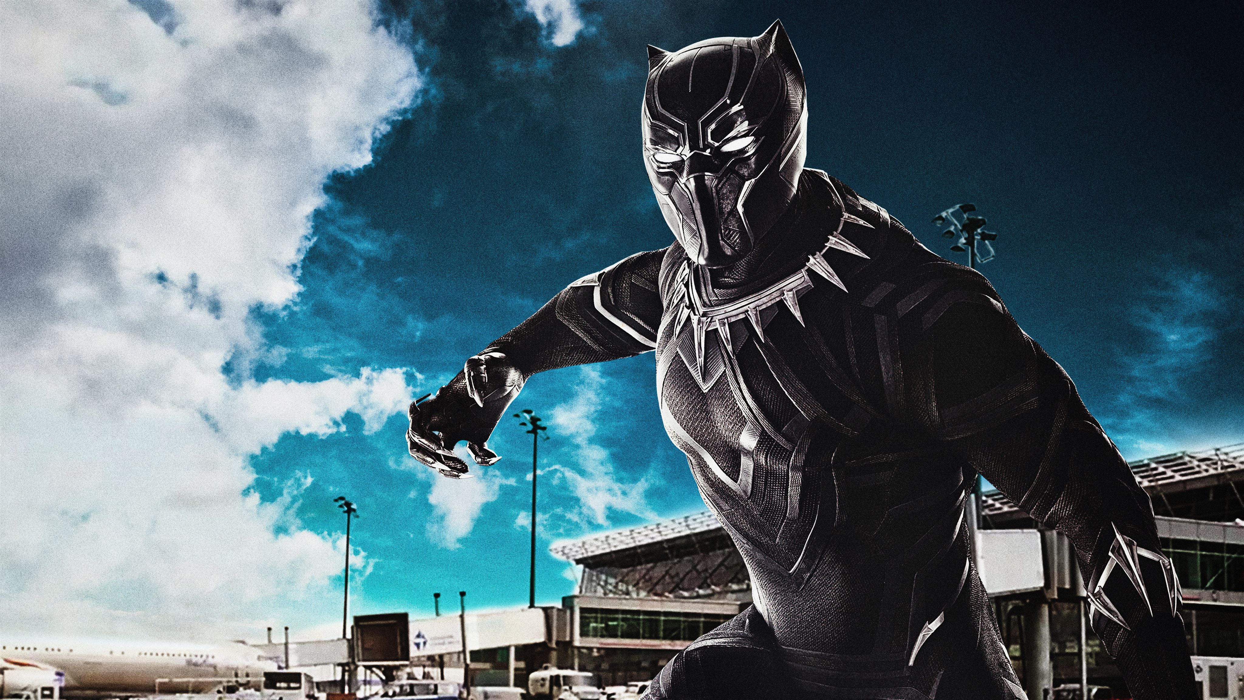 black panther captain america civil war 8k MacBook Air Wallpaper Download