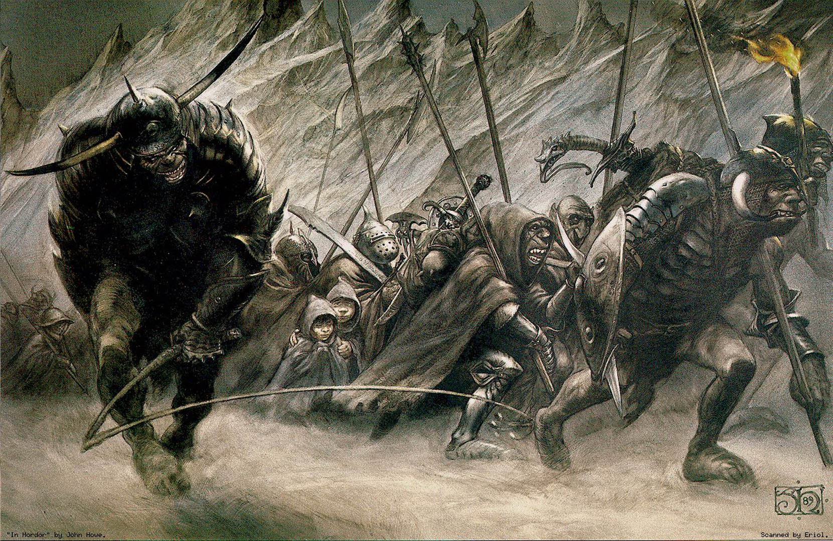 Orcs And Hobbits In Mordor Lord Of The Rings
