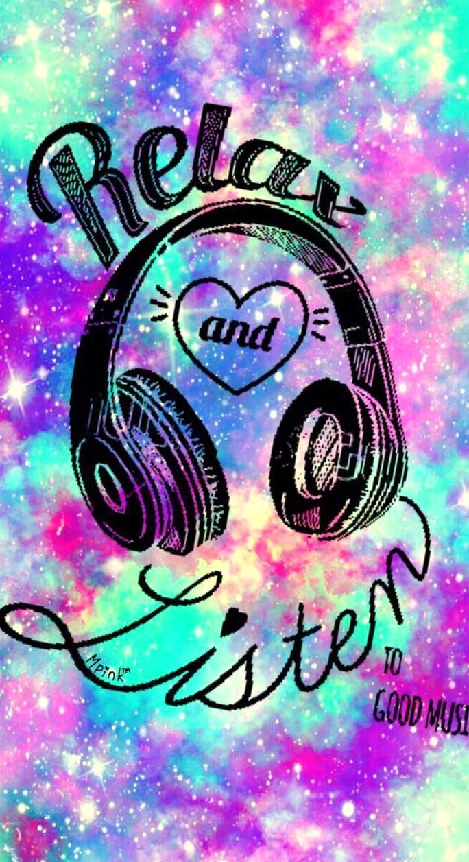 Relaxez Écouter de la musique iPhone Android Wallpaper Je créé pour l'application Top Chart. iPhone music, Android wallpaper, iPhone art