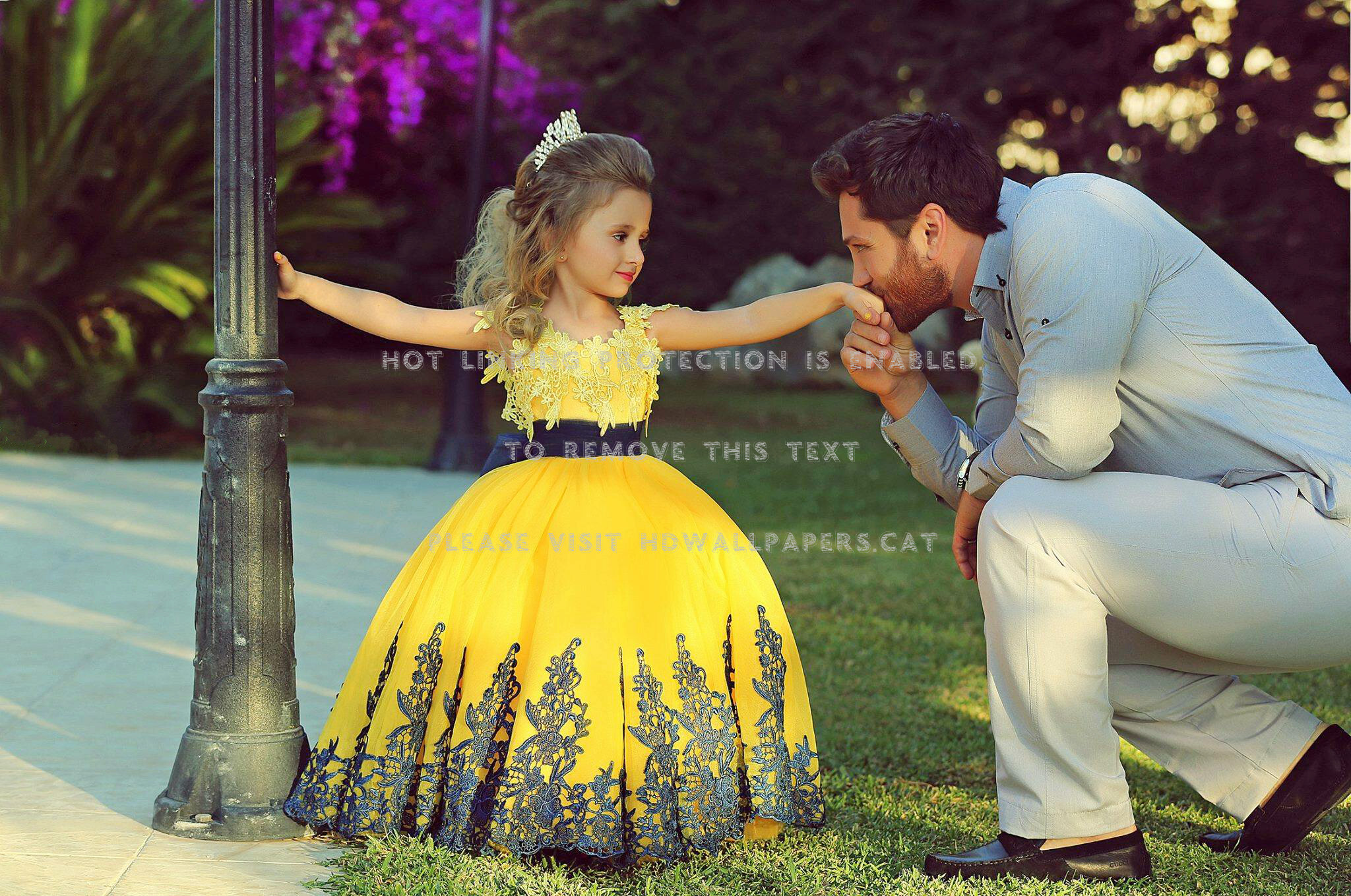 daddy's little princess man kiss gown.