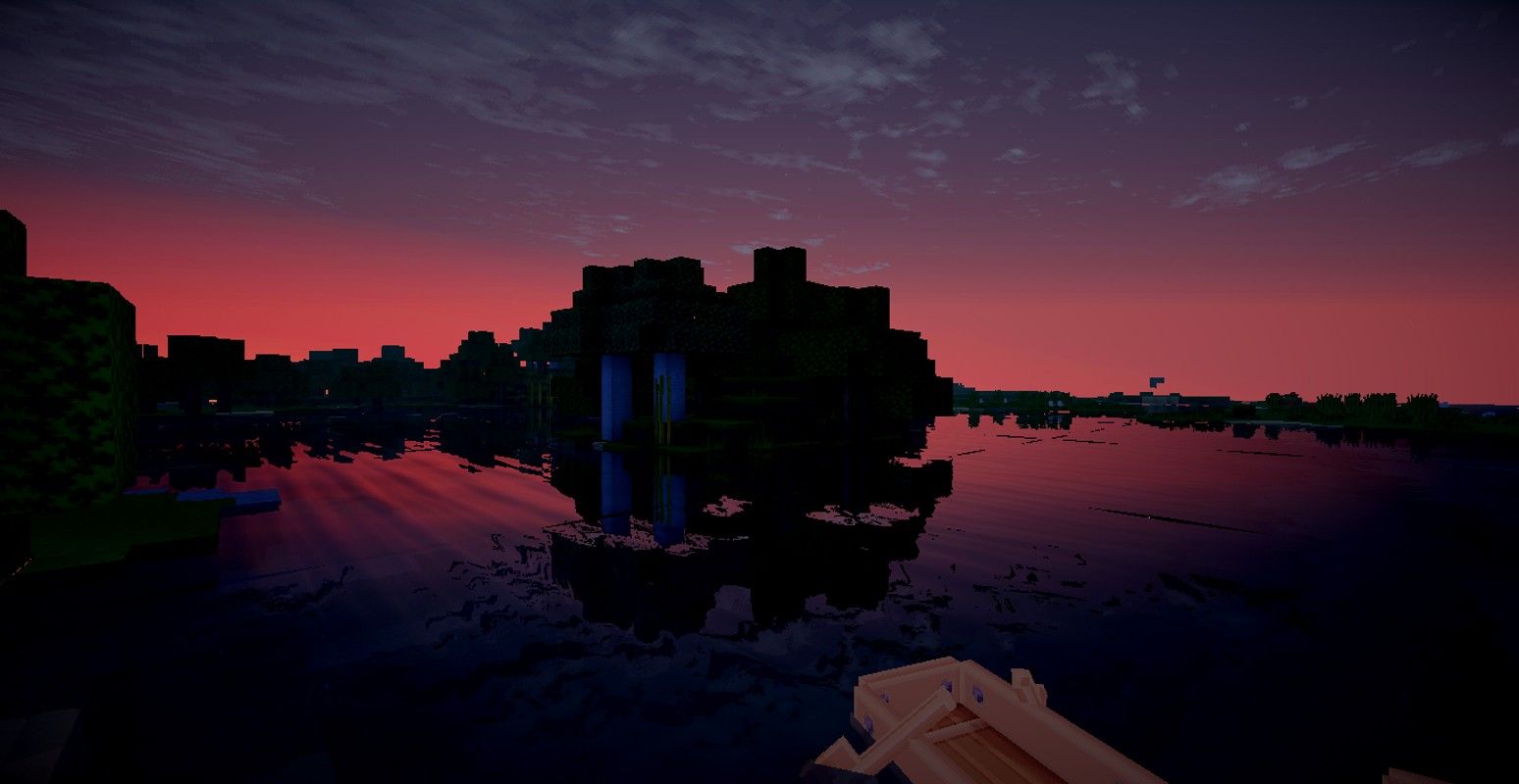 Minecraft Sunset Wallpaper Free Minecraft Sunset Background