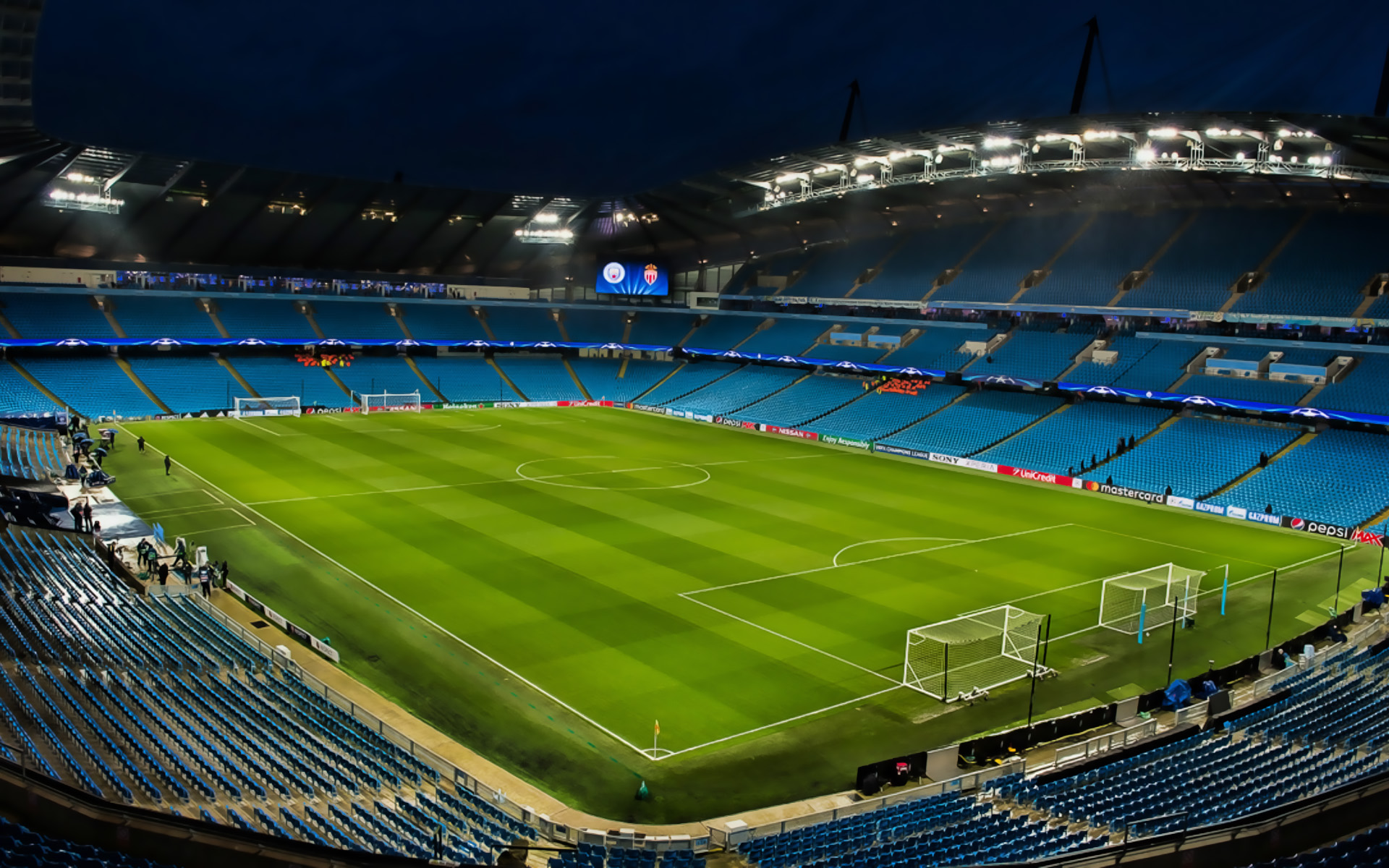 Download wallpaper Etihad Stadium, soccer, empty stadium, Manchester City Stadium, football stadium, Manchester City FC, english stadiums for desktop with resolution 1920x1200. High Quality HD picture wallpaper