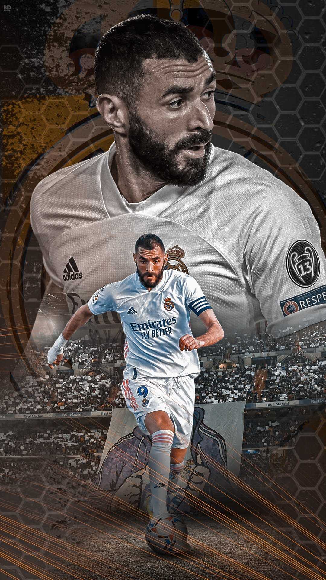 Real Madrids Algerian origin french striker Karim Benzema 2K wallpaper  download