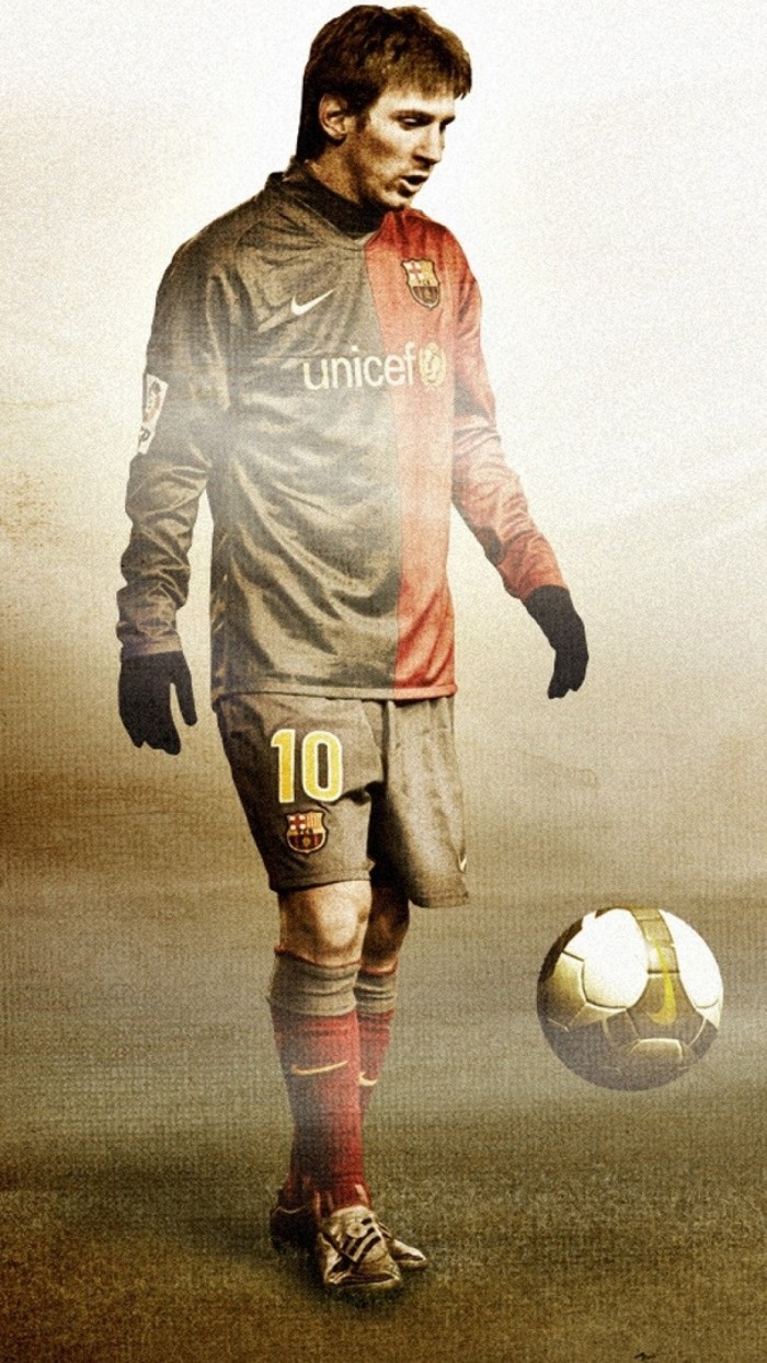 Lionel Messi FC Barcelona Grunge Texture IPhone 6 Plus HD Wallpaper