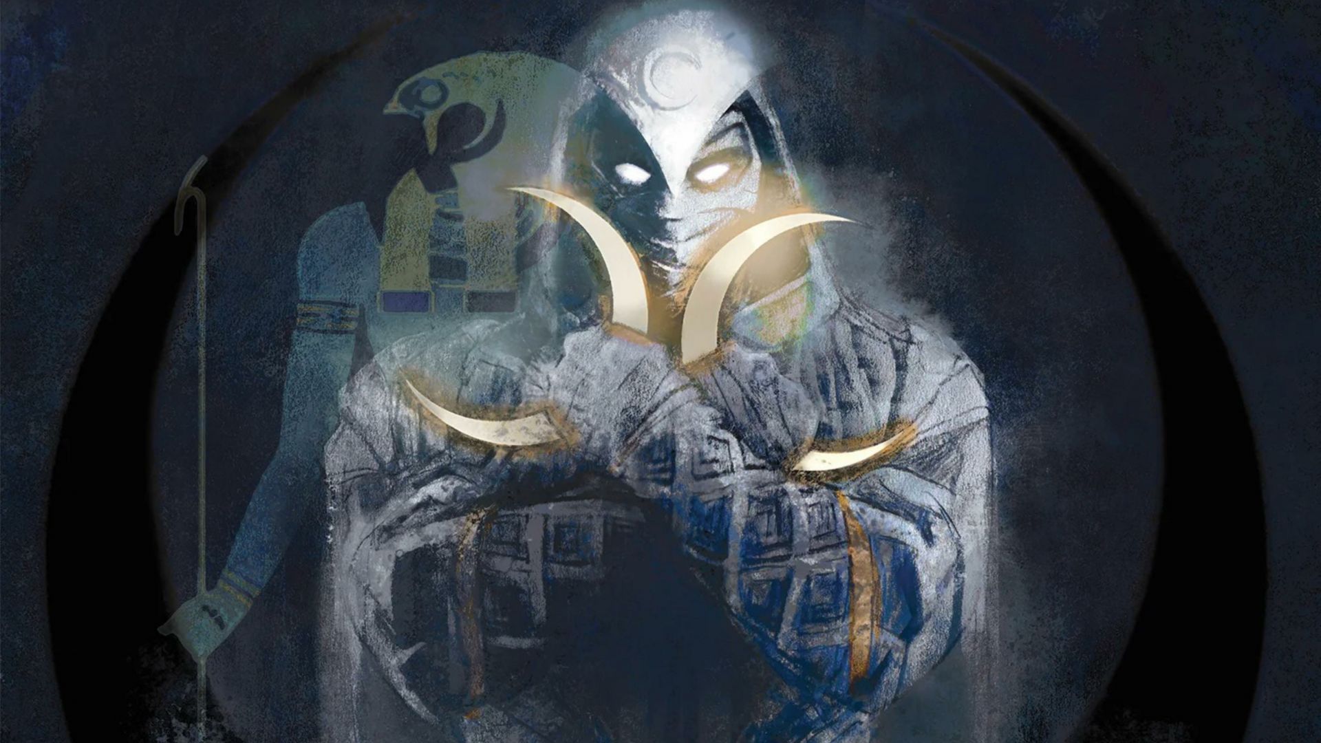 Moon knight, empire cover, marvel series, art wallpaper, hd image, picture, background, e8d45f