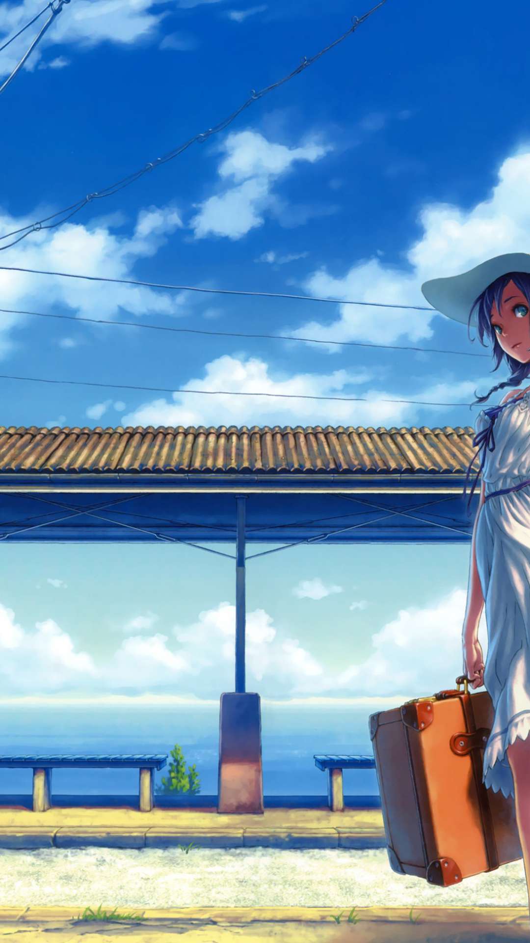 Anime Summer Wallpaper for iPhone and Android