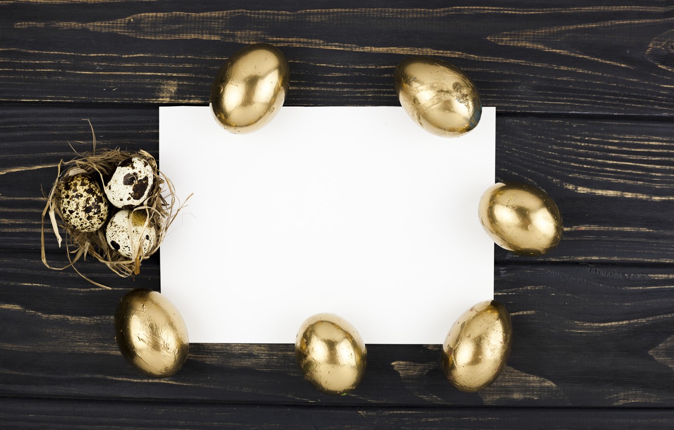 Wallpaper Easter, Eggs, Holiday, Gold image for desktop, section праздники