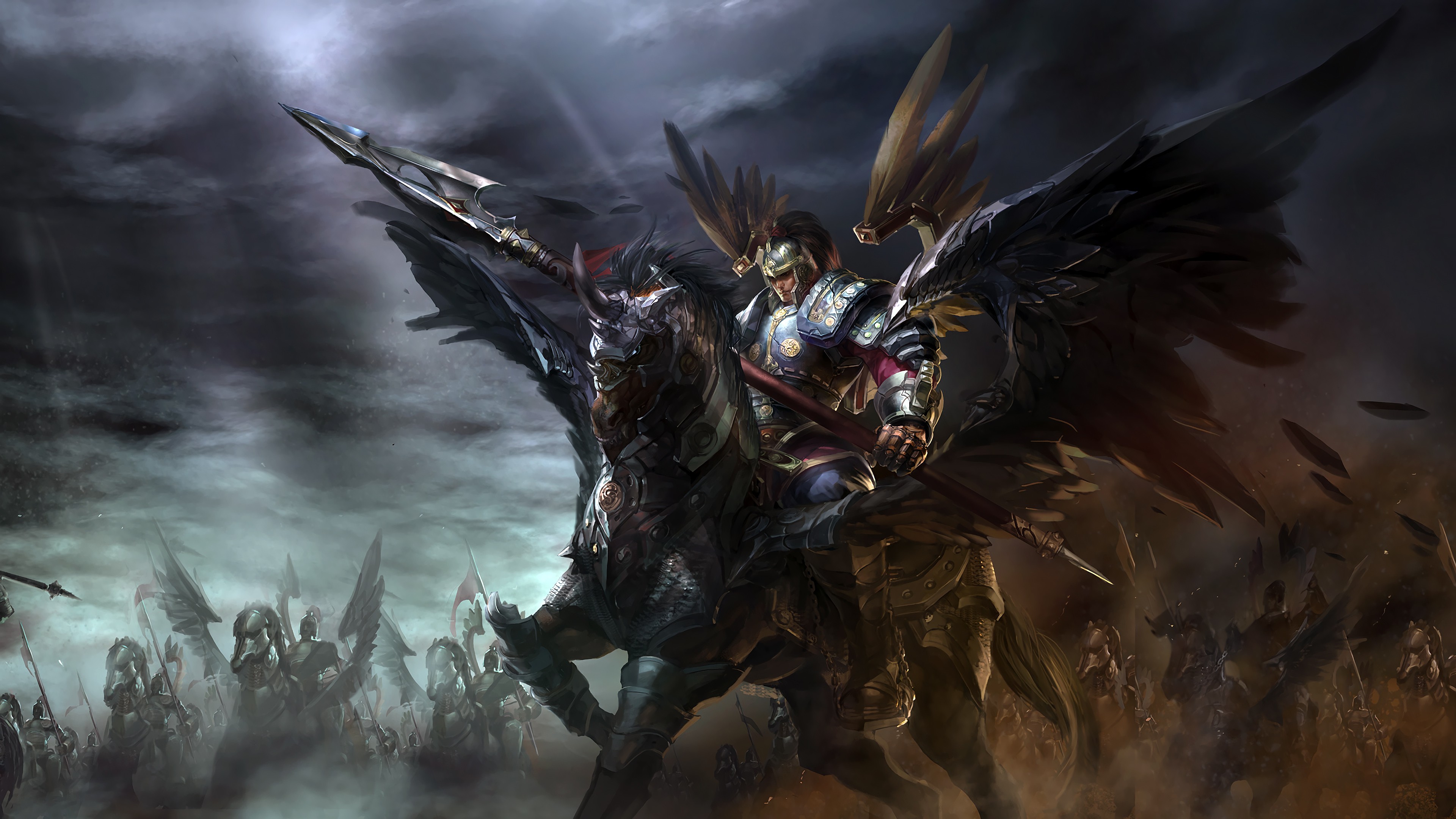 Winged Hussar Xin Zhao. Wallpaper & Fan Arts. League Of Legends
