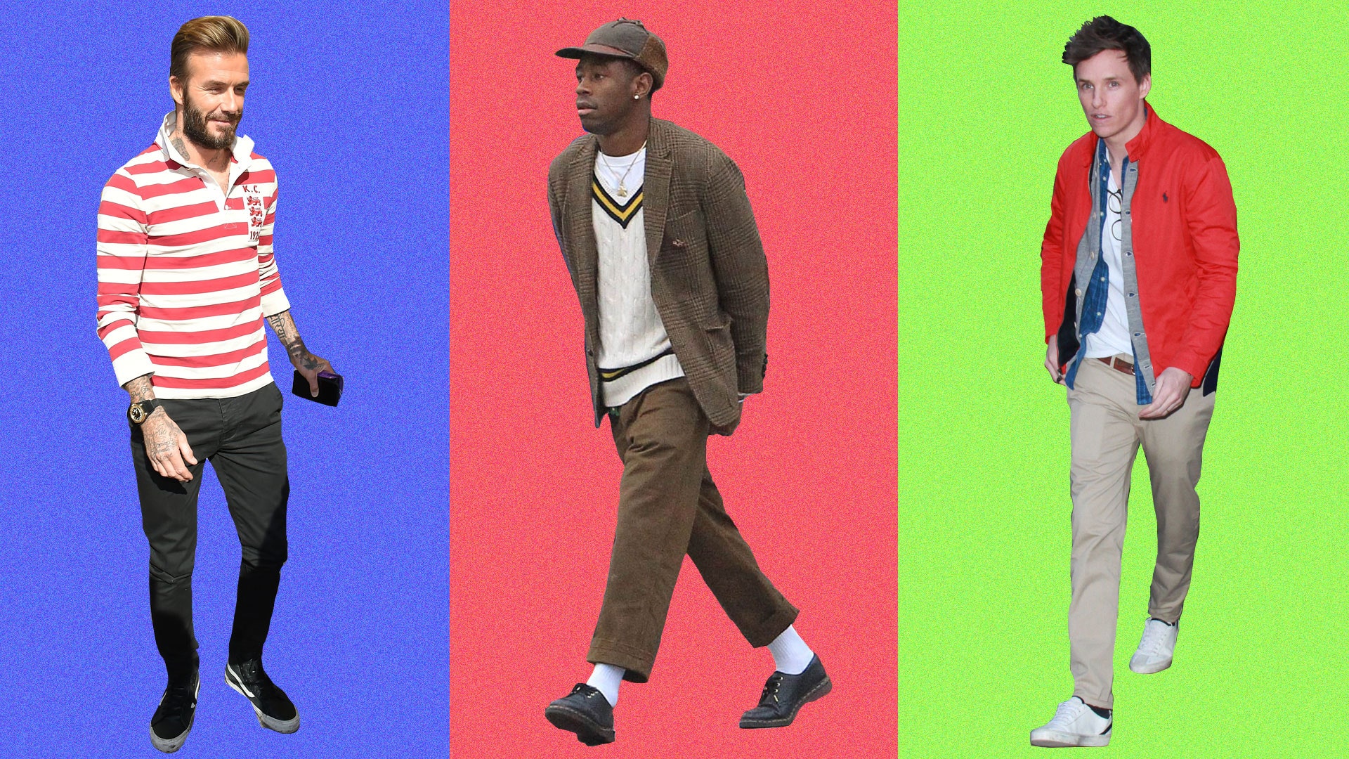 Eddie Redmayne brought preppy style