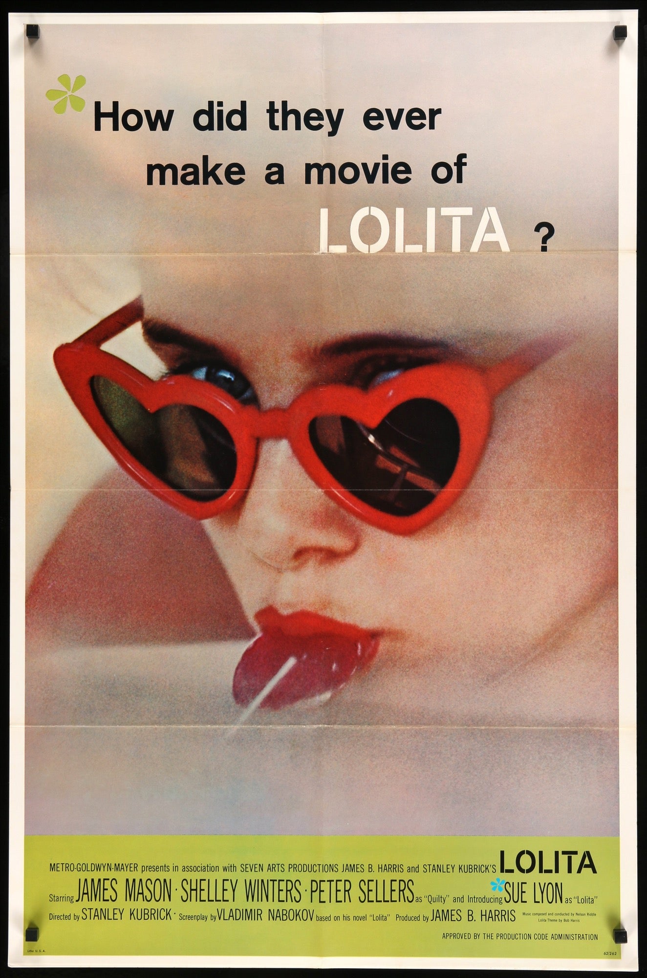 Lolita Original One Sheet Movie Poster Film Art Movie Posters
