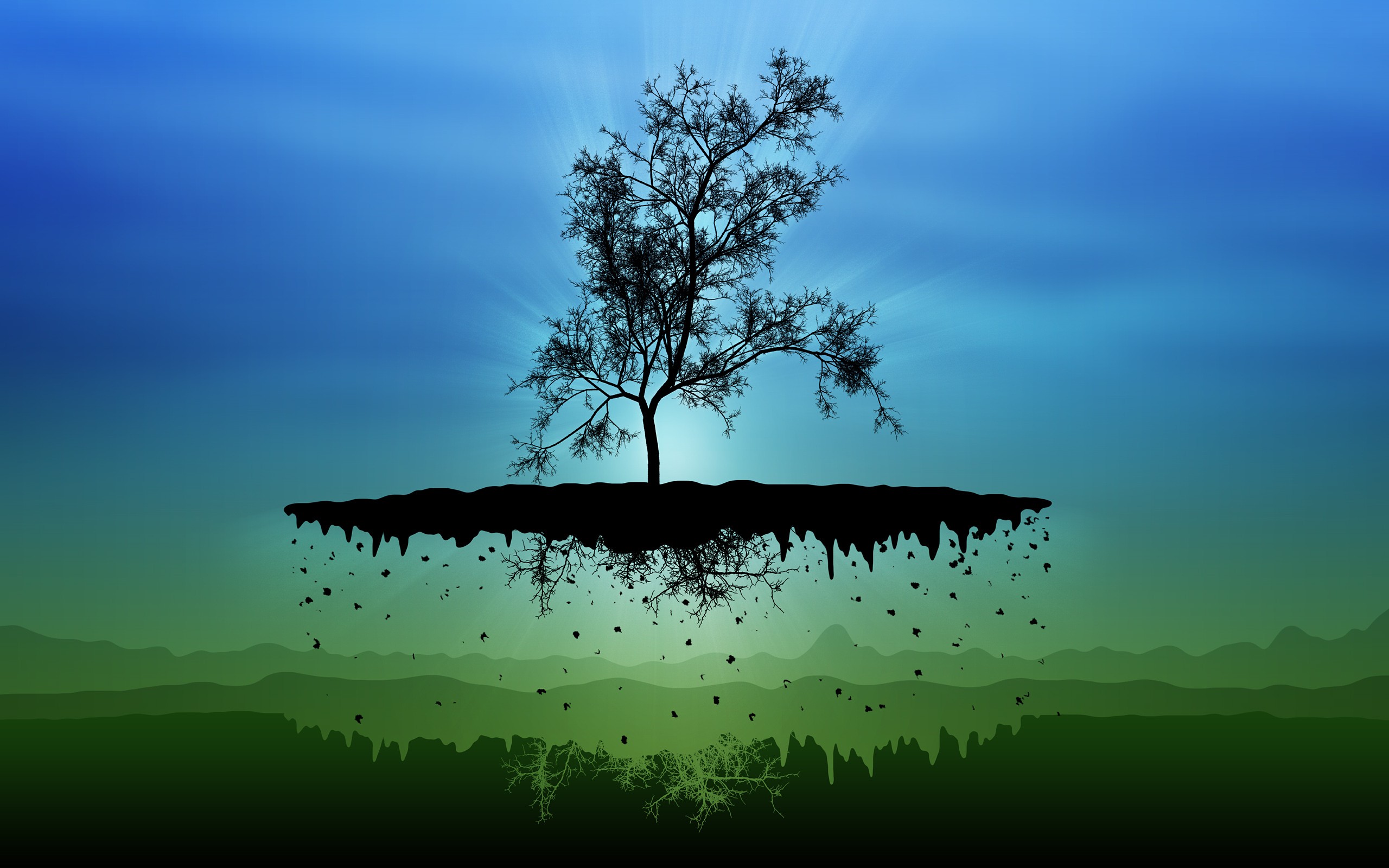 floating Island, Trees Wallpaper HD / Desktop and Mobile Background