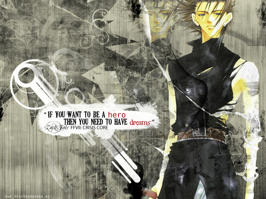 Final Fantasy VII: Crisis Core Wallpaper: A Hero Must Have Dreams (ZACK FAIR)