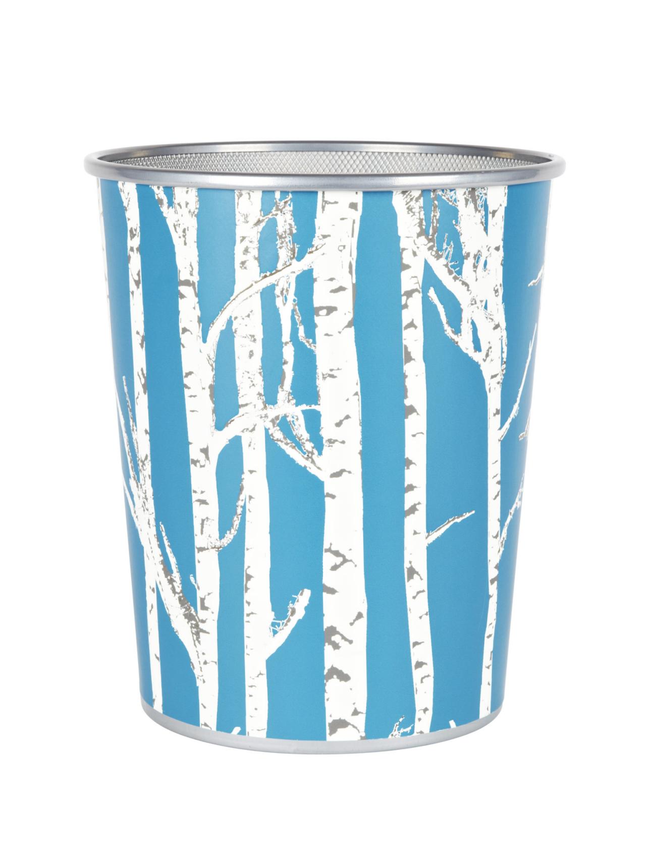 How To: Wallpaper Wrapped Waste Can