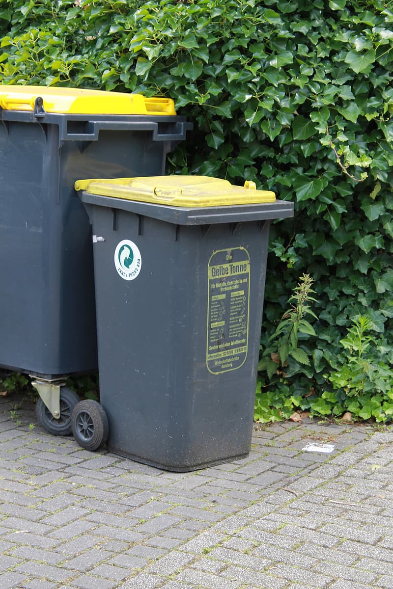 Royalty free HD garbage can photo