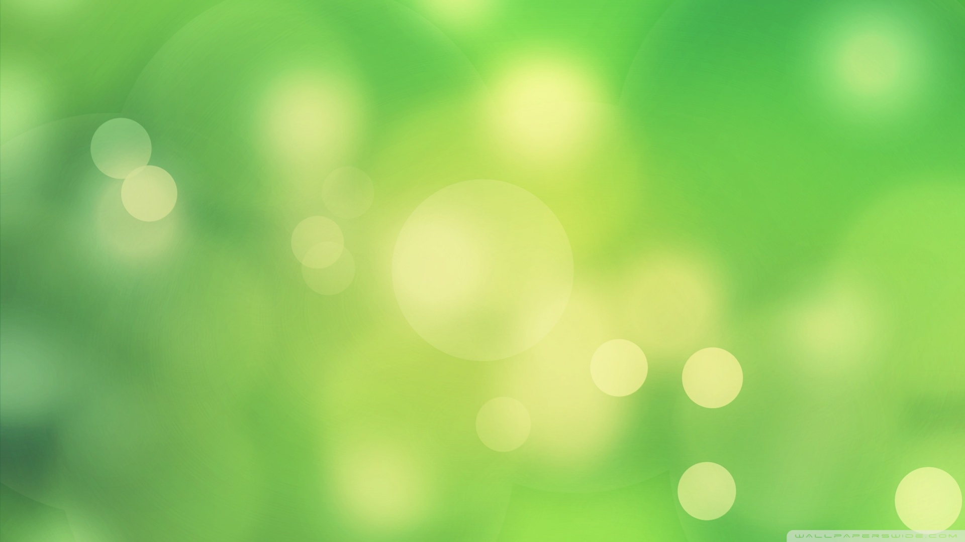 Green Light Bubbles Quality Background for Powerpoint