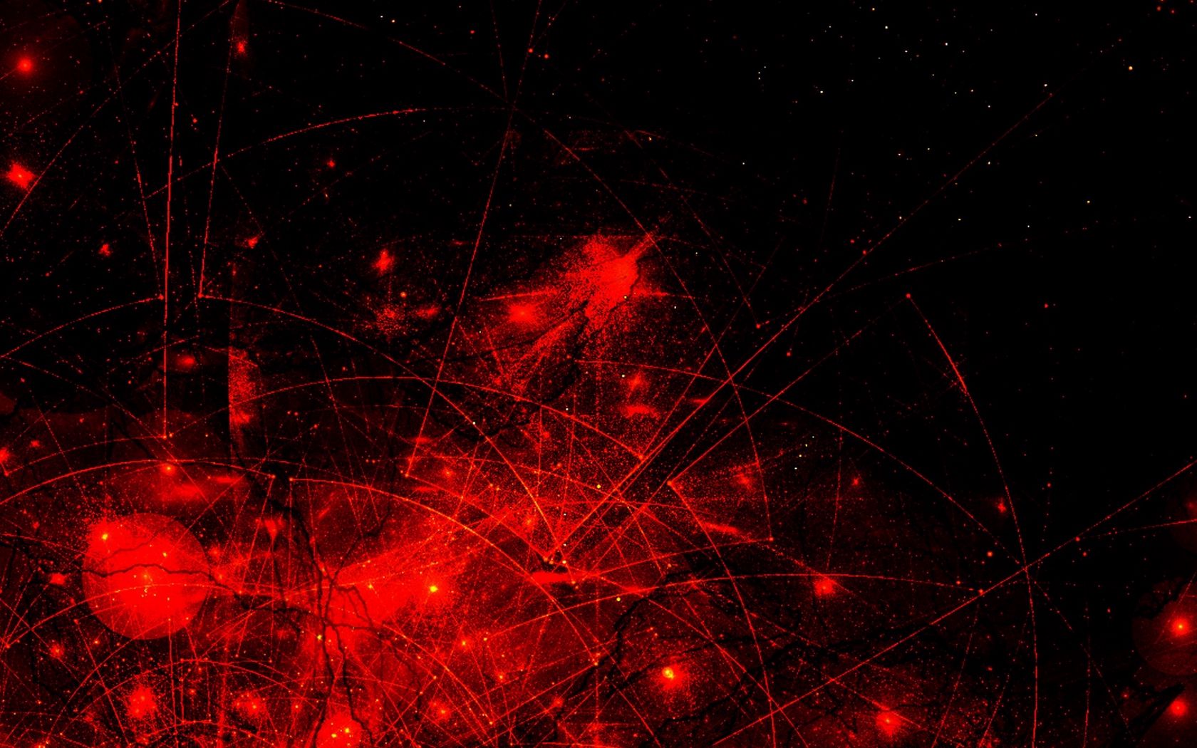 Download wallpaper 1680x1050 abstraction, red, black, universe, space, star, galaxy widescreen 16:10 HD background