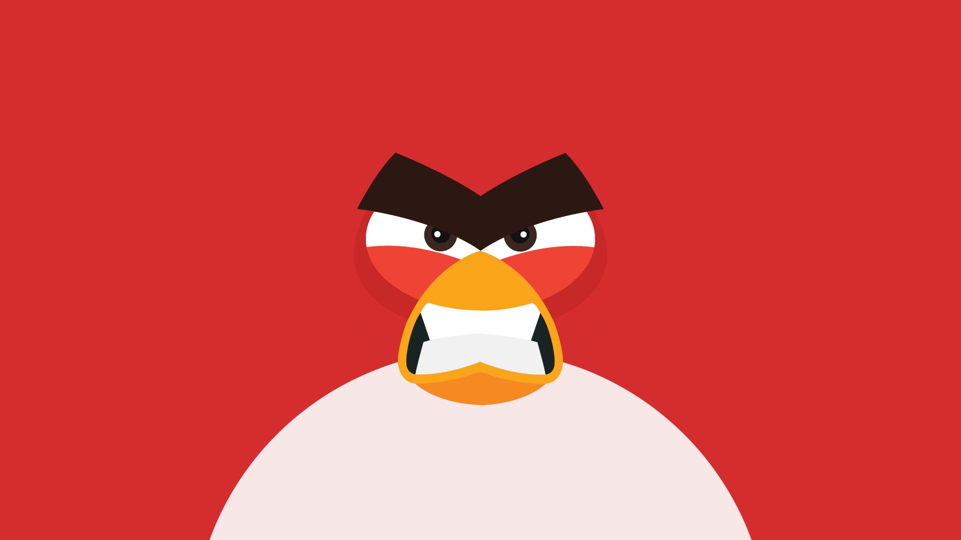 Angry birds, red, minimal wallpaper, HD image, picture, background, f00a98