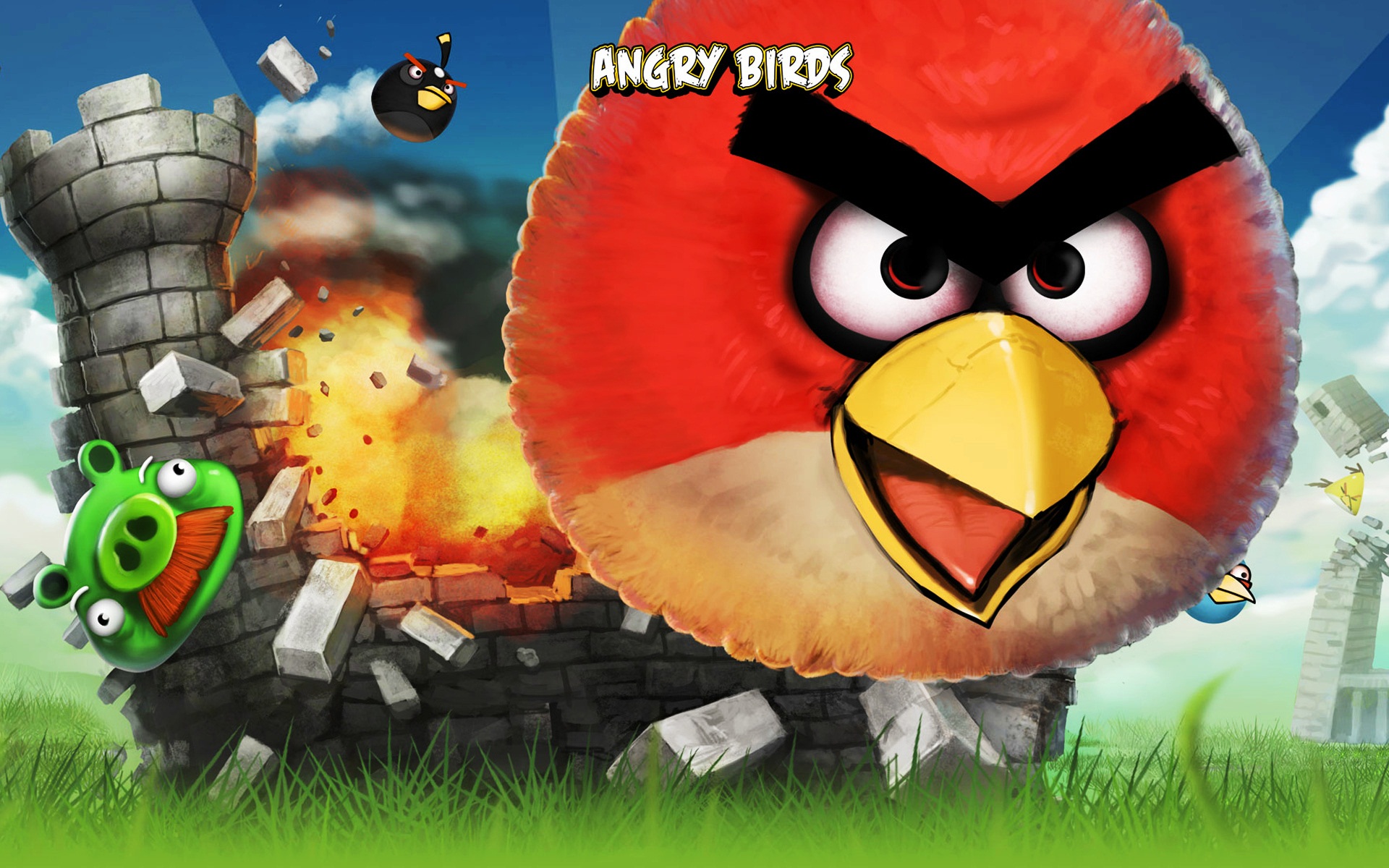 Angry Birds IPhone Game HD wallpaper