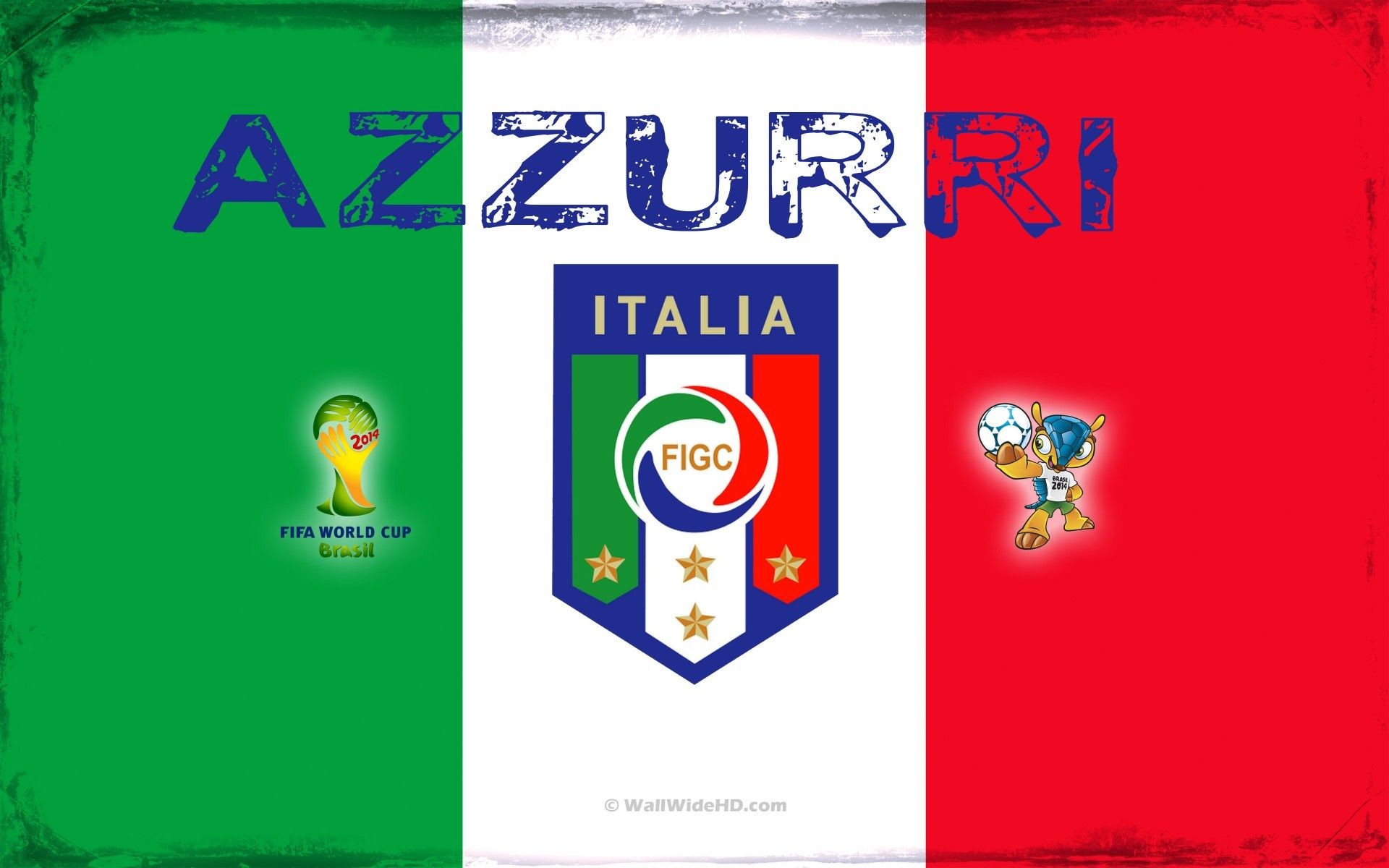 Italy National Football Team 2014 World Cup Logo Wallpaper