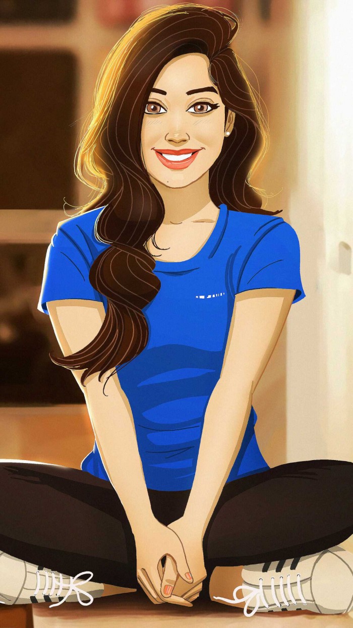 iPhone Girl Cartoon Wallpapers Wallpaper Cave