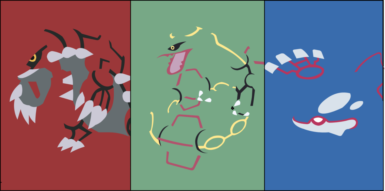 Rayquaza Groudon and Kyogre Wallpaper Free Rayquaza Groudon and Kyogre Background