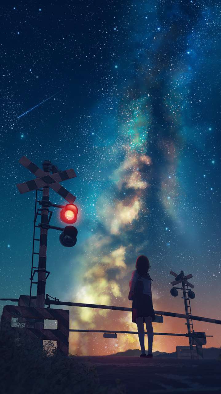 Anime Universe Space From Earth IPhone Wallpaper Wallpaper, iPhone Wallpaper