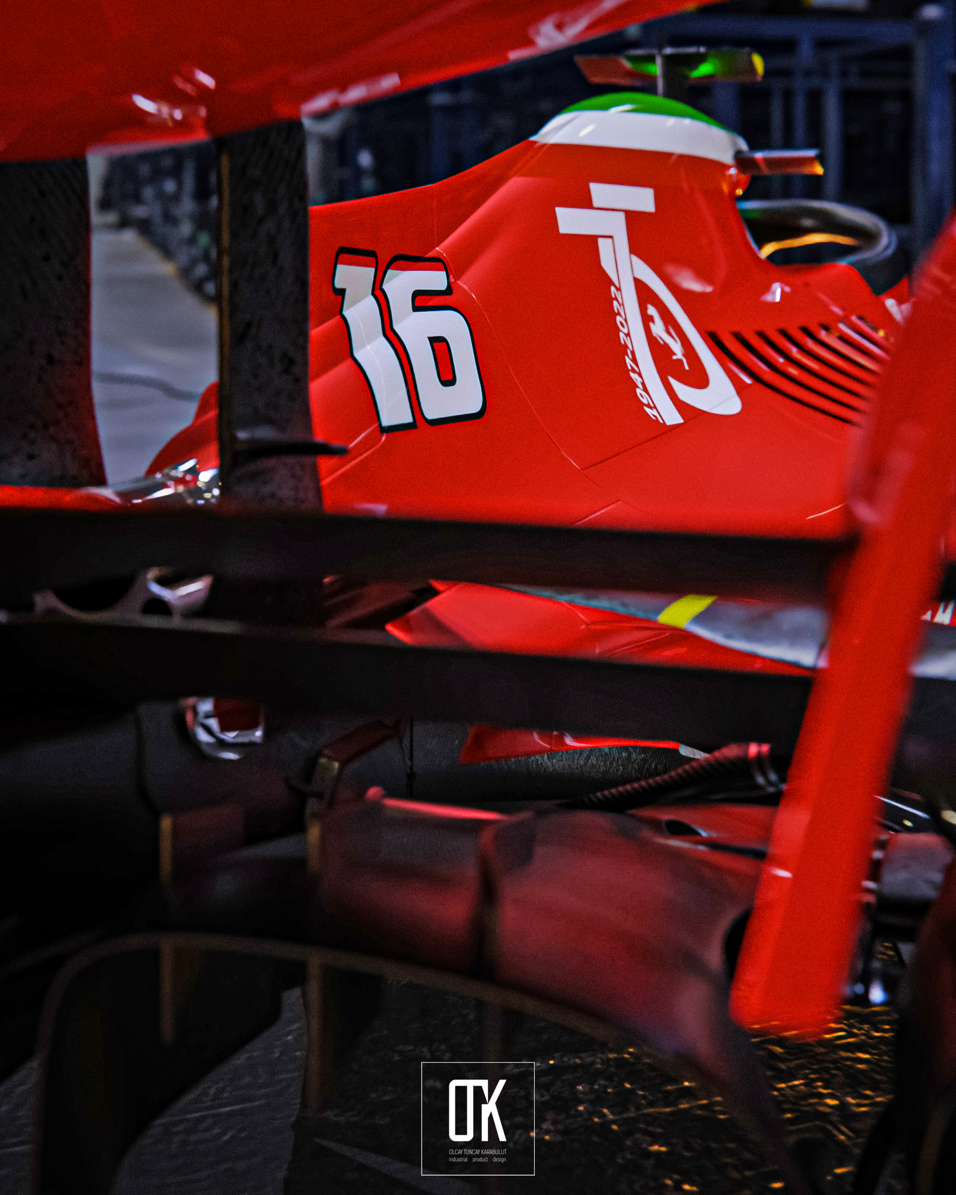 Some image of a 2022 Scuderia Ferrari F1 car