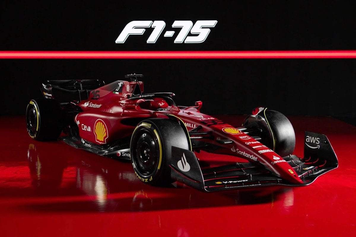 Ferrari Reveals New F1 75 Car For 2022 With Red And Black Livery