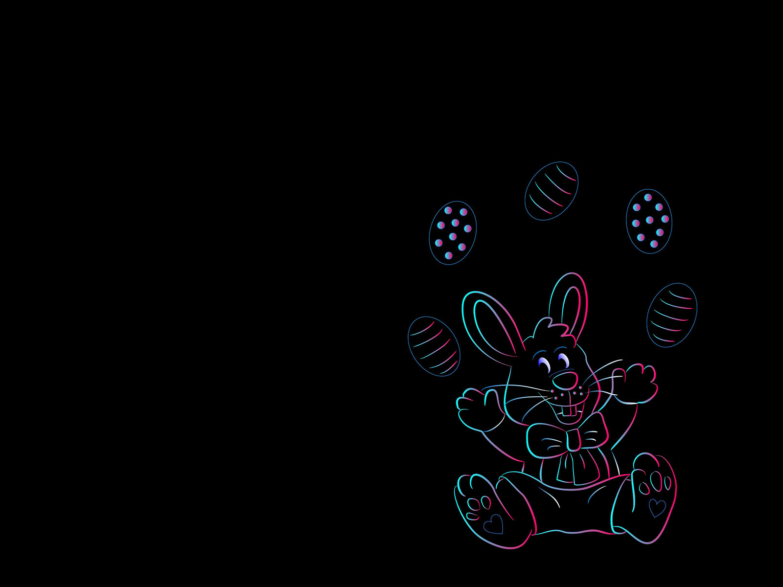 Happy Easter Background. Black, Holiday, White. Free PPT Grounds and PowerPoint