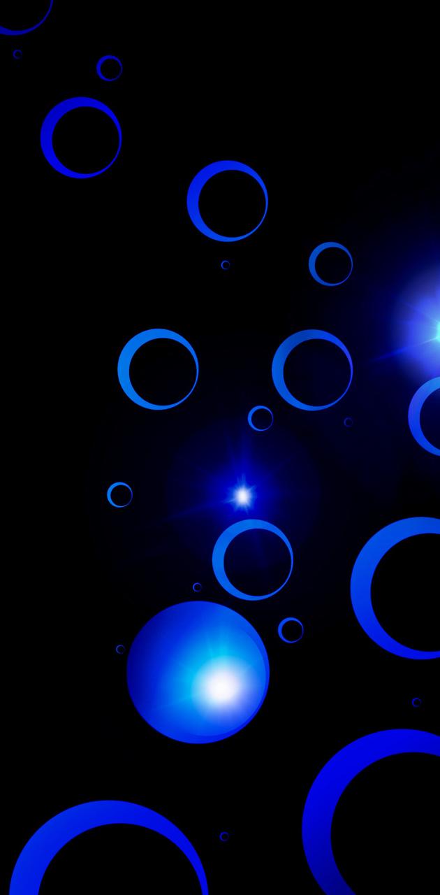 Neon Black and Blue wallpaper