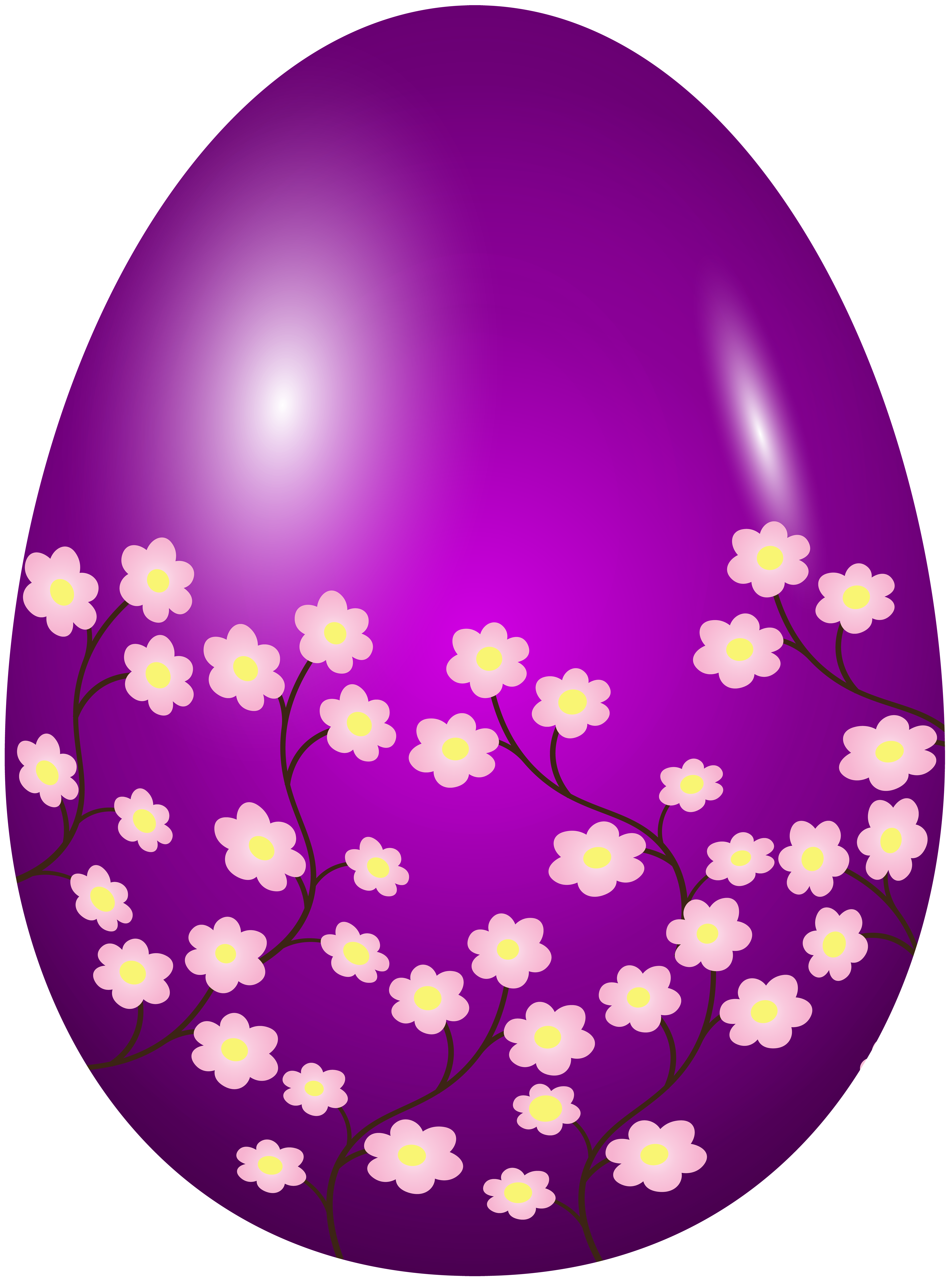 Easter Spring Egg Purple Clip Art Image​-Quality Free Image and Transparent PNG Clipart