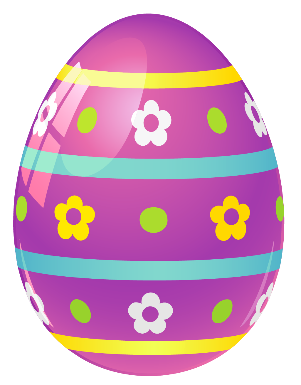 Purple Easter Egg with Flowers PNG Picture​-Quality Free Image and Transparent PNG Clipart