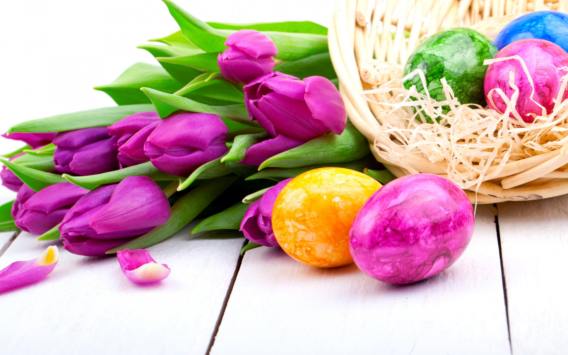 Free download Tulips purple flowers spring holiday Easter eggs wallpaper 1920x1200 [1920x1200] for your Desktop, Mobile & Tablet. Explore Easter Flower Image Wallpaper. Free Easter Flower Wallpaper