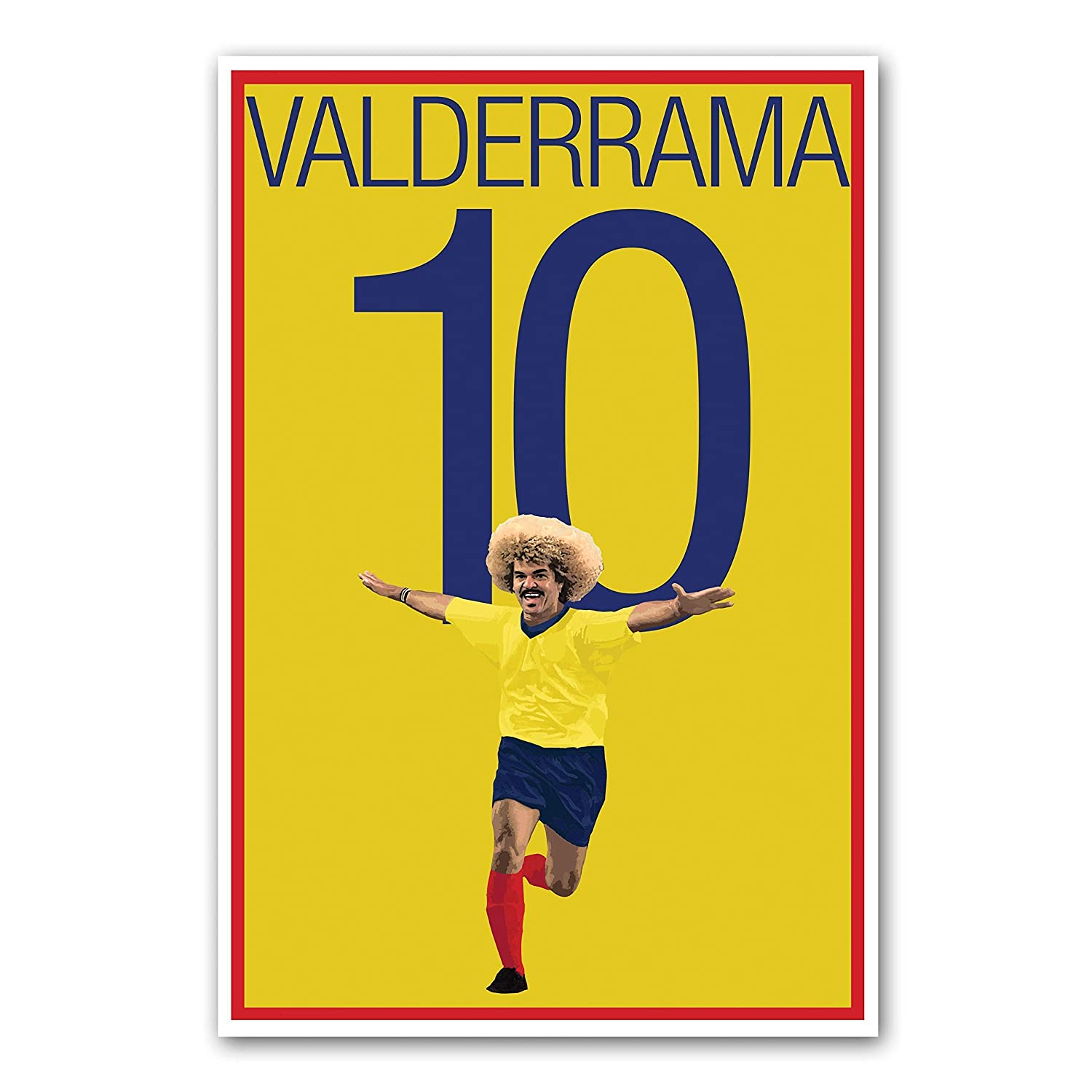 Valderrama Poster Soccer Poster Football Print Carlos El Pibe Valderrama 17 Valderrama Art, Handmade Products