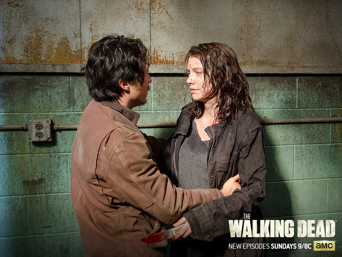 Glenn and Maggie Walking Dead Wallpaper