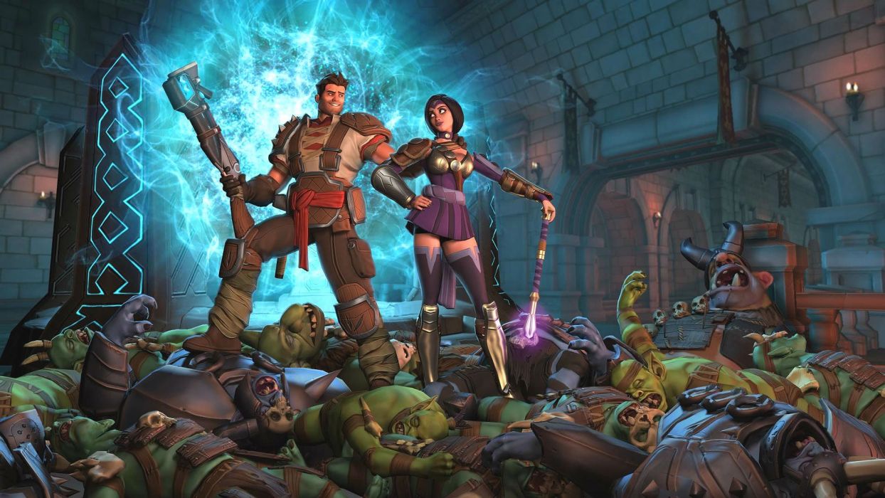 ORCS MUST DIE fantasy fighting strategy action simulator 1omd tower defense warrior orc magic wallpaperx1080