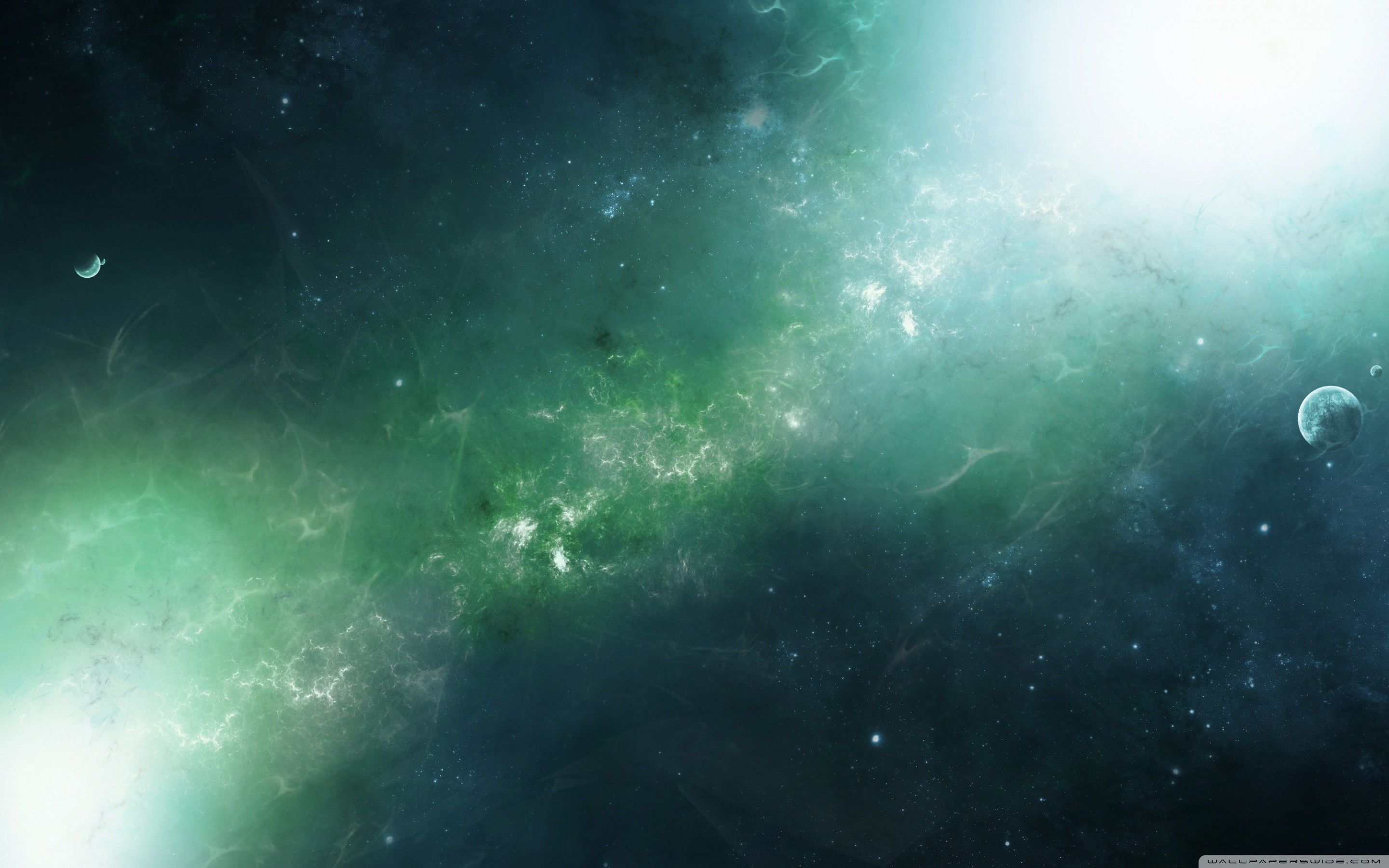 Green Nebula Wallpaper Free Green Nebula Background