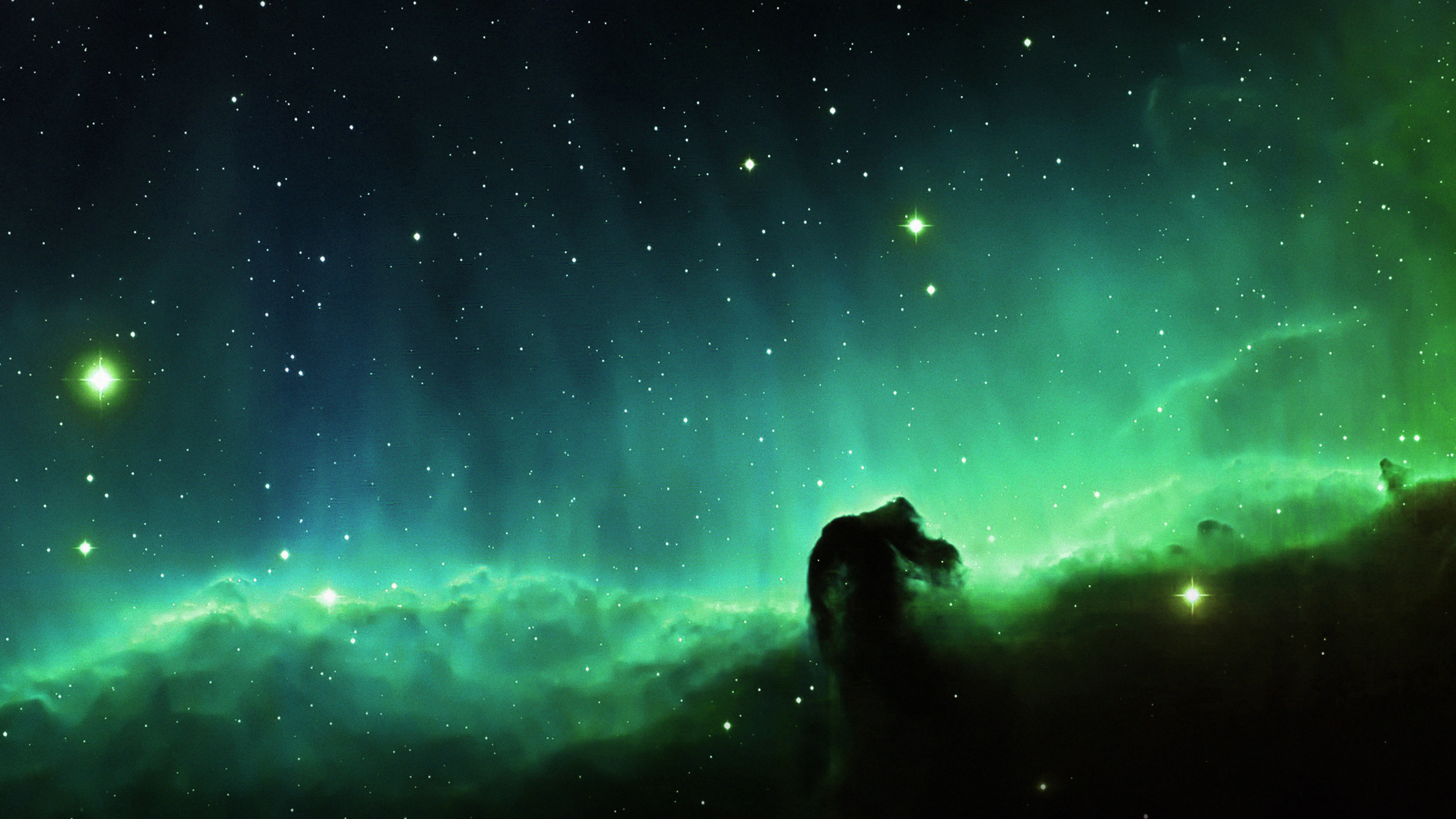 Horse Head Blue Nebula Sky Space Stars