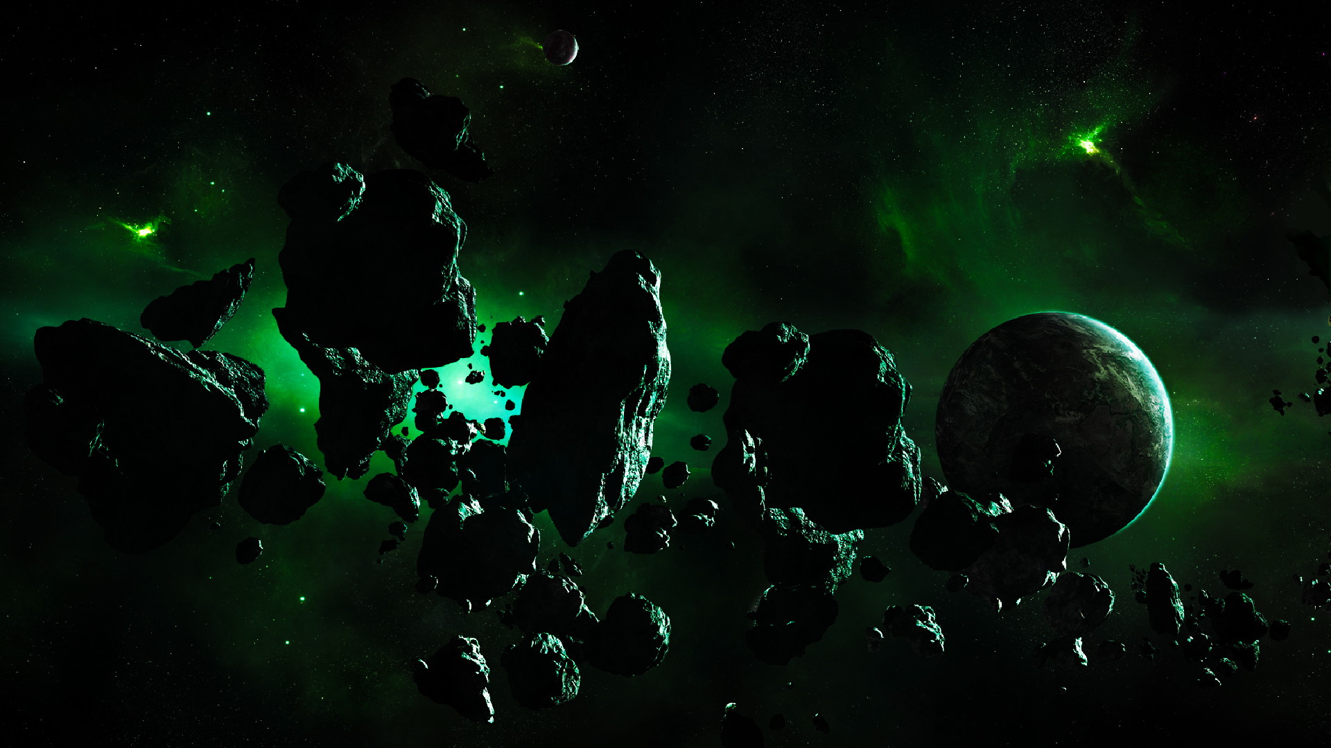 Free download Asteroid Belt And Green Nebula HD Wallpaper 1920x1080 ID23863 [1920x1080] for your Desktop, Mobile & Tablet. Explore Asteroid Belt Wallpaper. Asteroid Belt Wallpaper, Asteroid Wallpaper, Orion's Belt Wallpaper