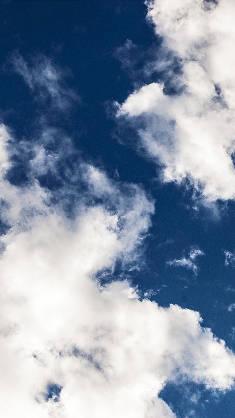 iPhone 6 wallpaper. cloud dark blue sky nature summer white