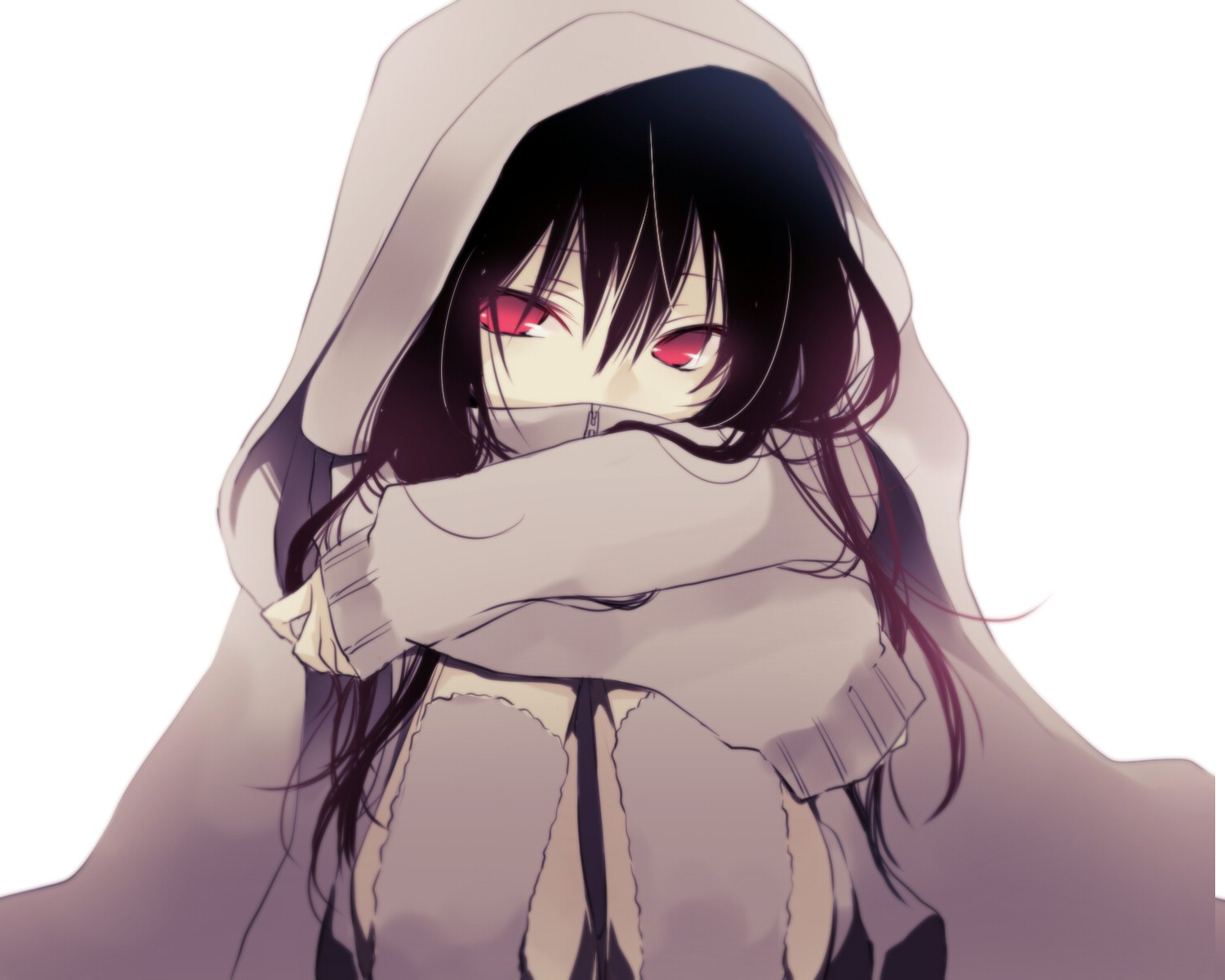 Red Eyes Anime Girl HD Wallpaper 22133